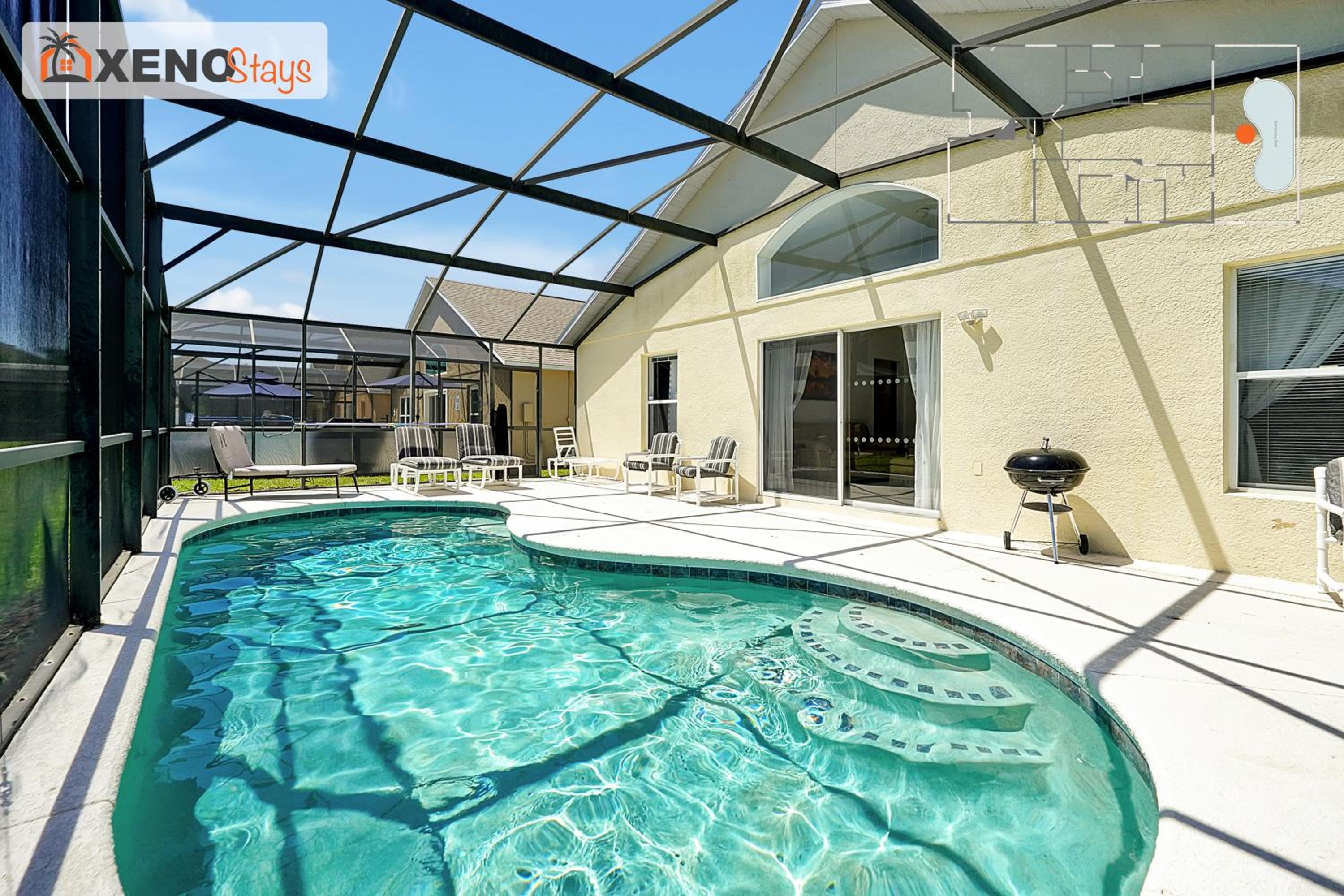 XENOStays - Family Villa with Pool Near Disney
