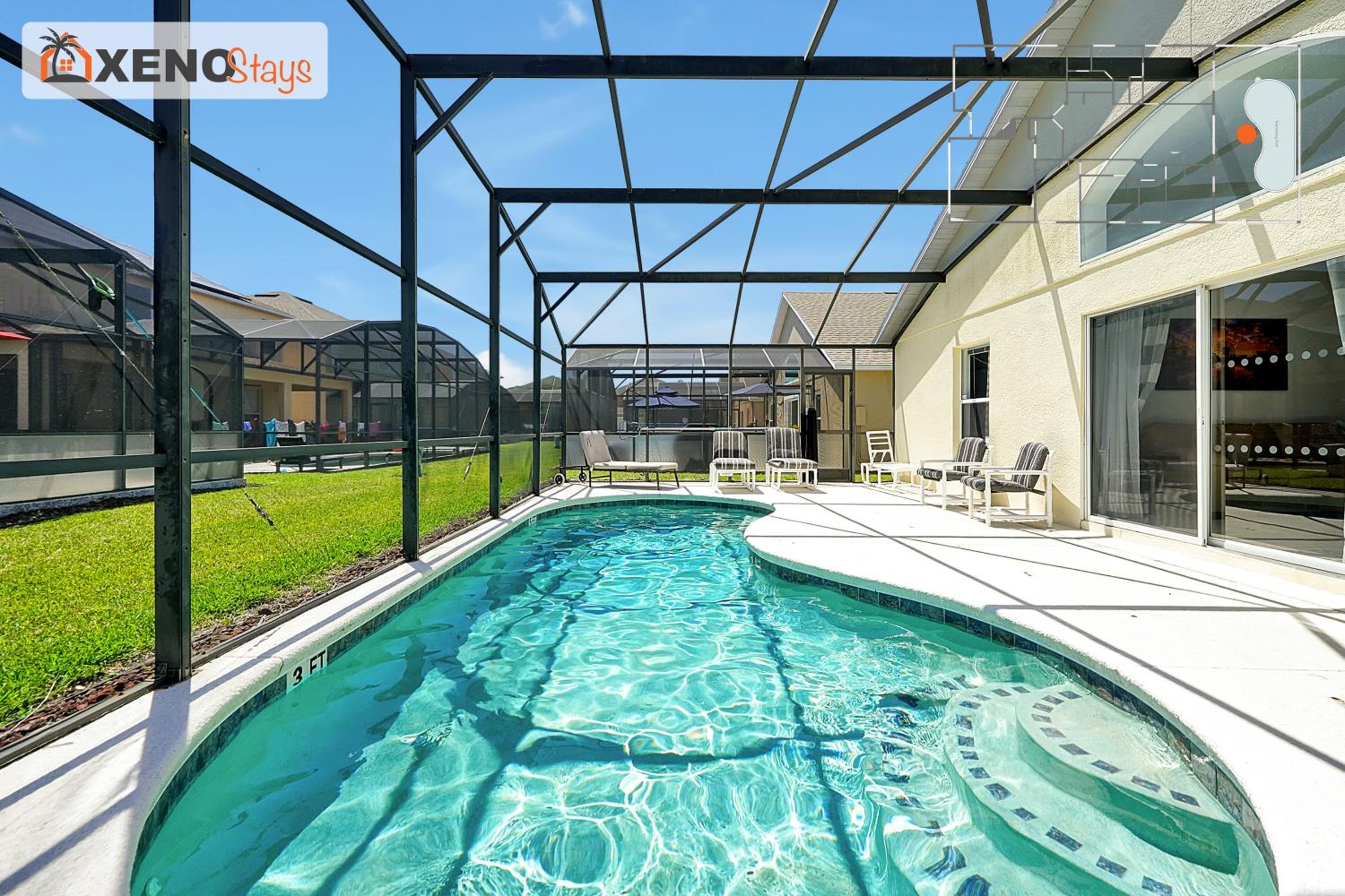 XENOStays - Family Villa with Pool Near Disney