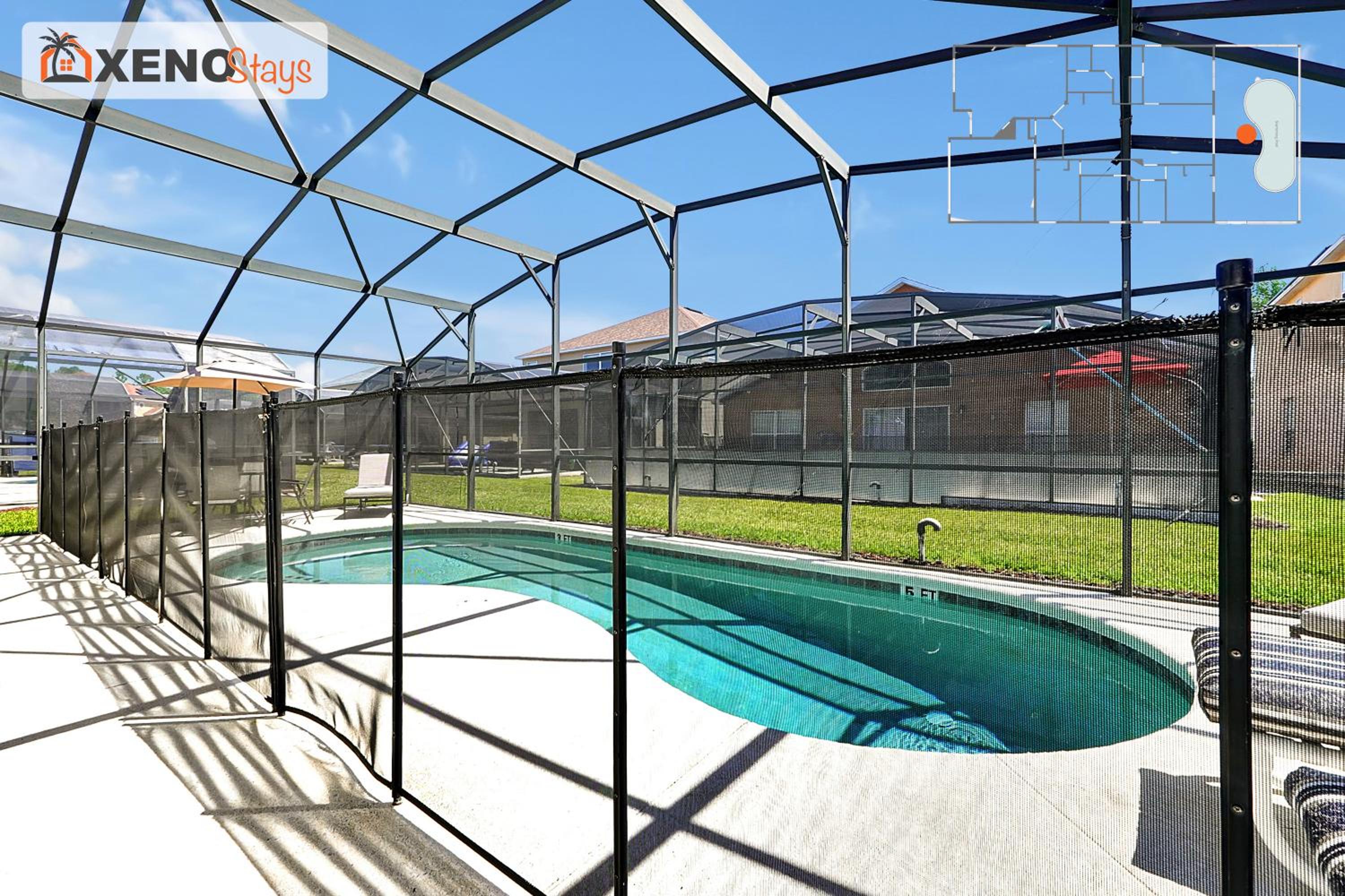 XENOStays - Family Villa with Pool Near Disney
