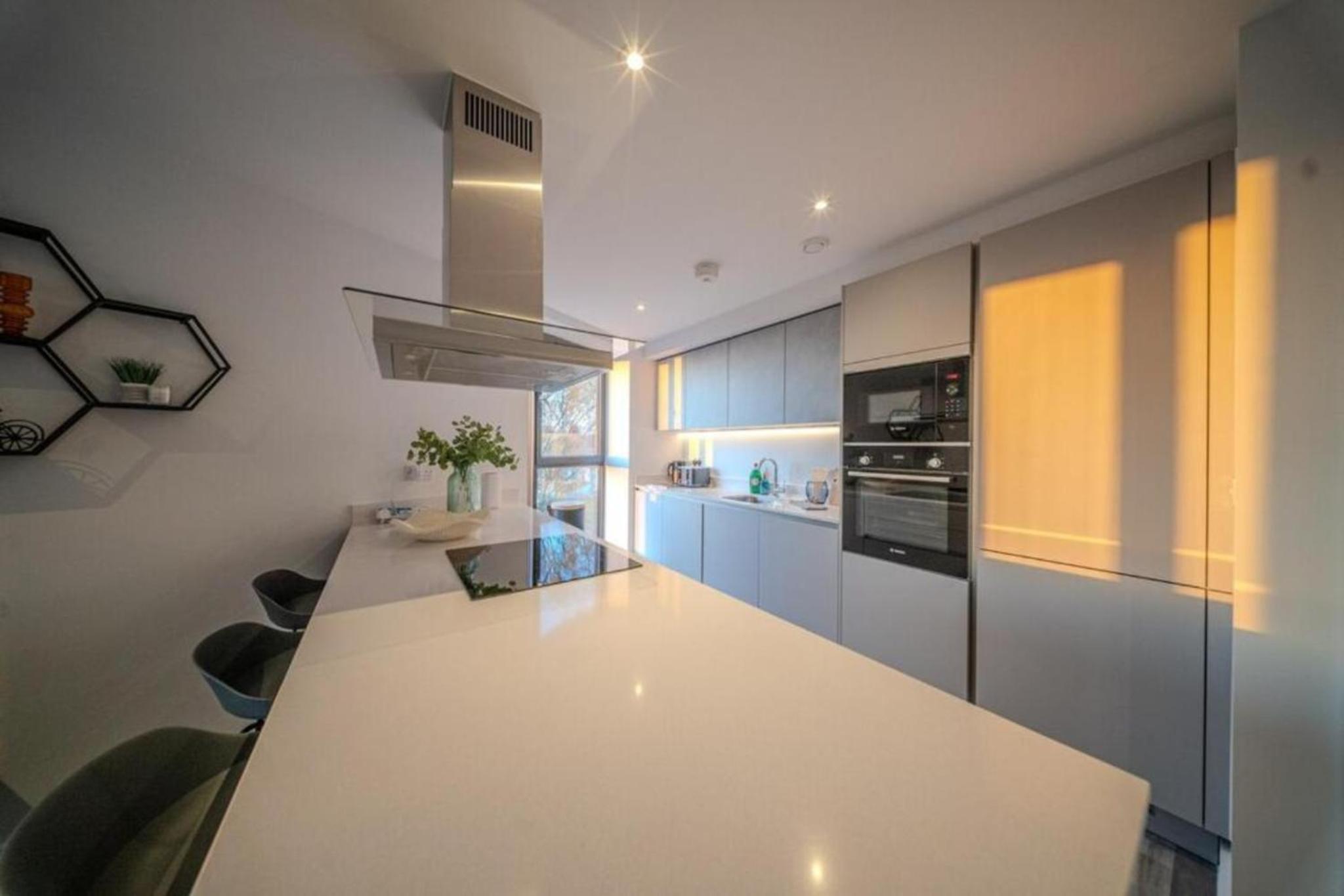 Luxury 3BR Apt Sleeps 10, Wembley & Park Views