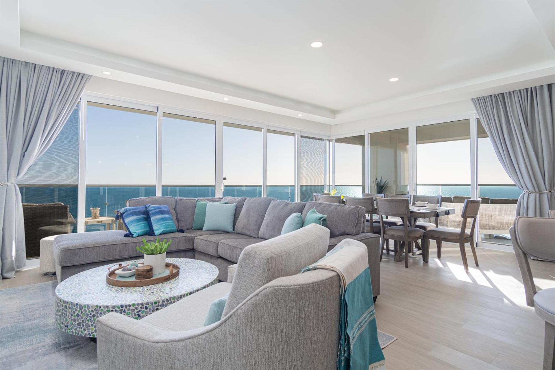 Impressive & beautiful 3 bedroom end unit Ocean Front Encantame C-1901