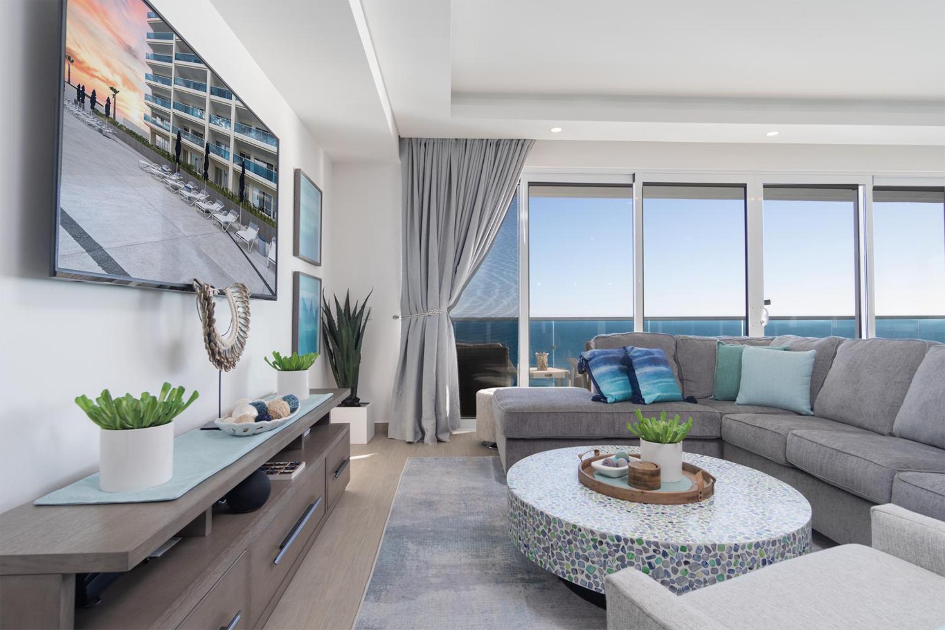 Impressive & beautiful 3 bedroom end unit Ocean Front Encantame C-1901