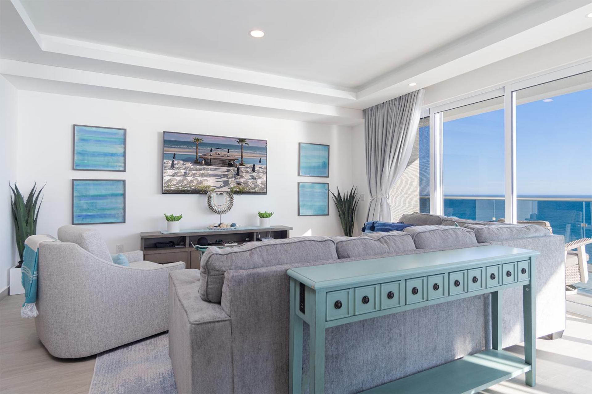 Impressive & beautiful 3 bedroom end unit Ocean Front Encantame C-1901