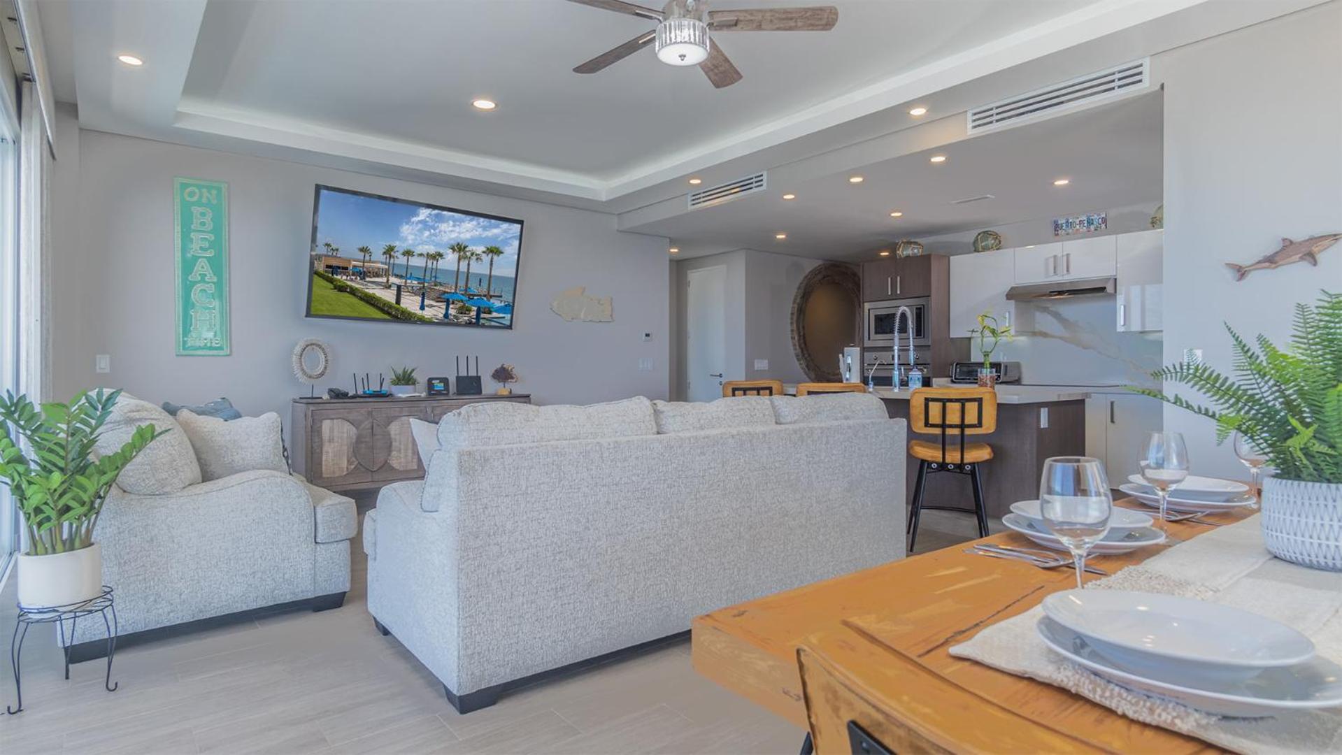 Amazing two bedroom beach front condo W405