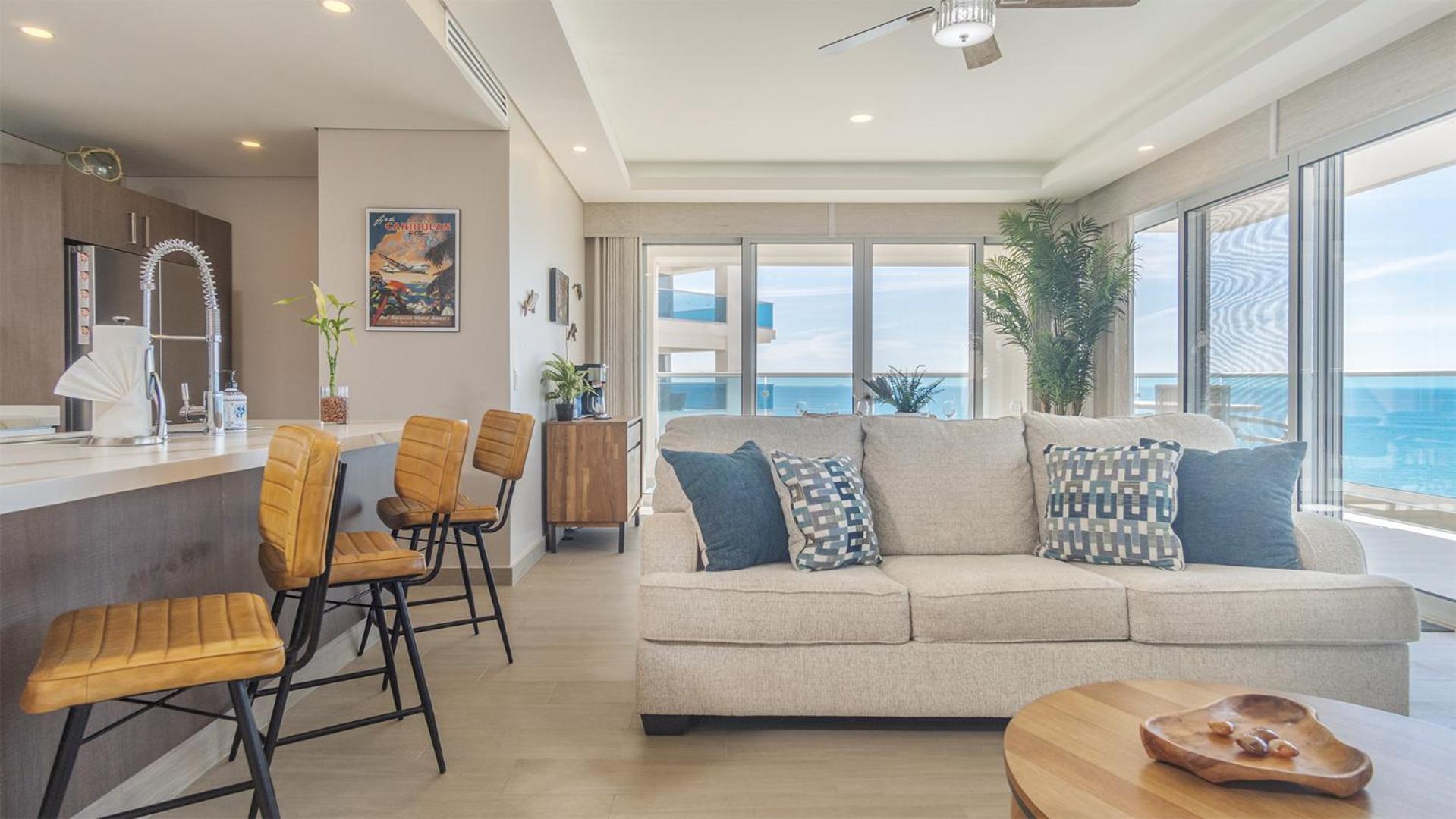 Amazing two bedroom beach front condo W405