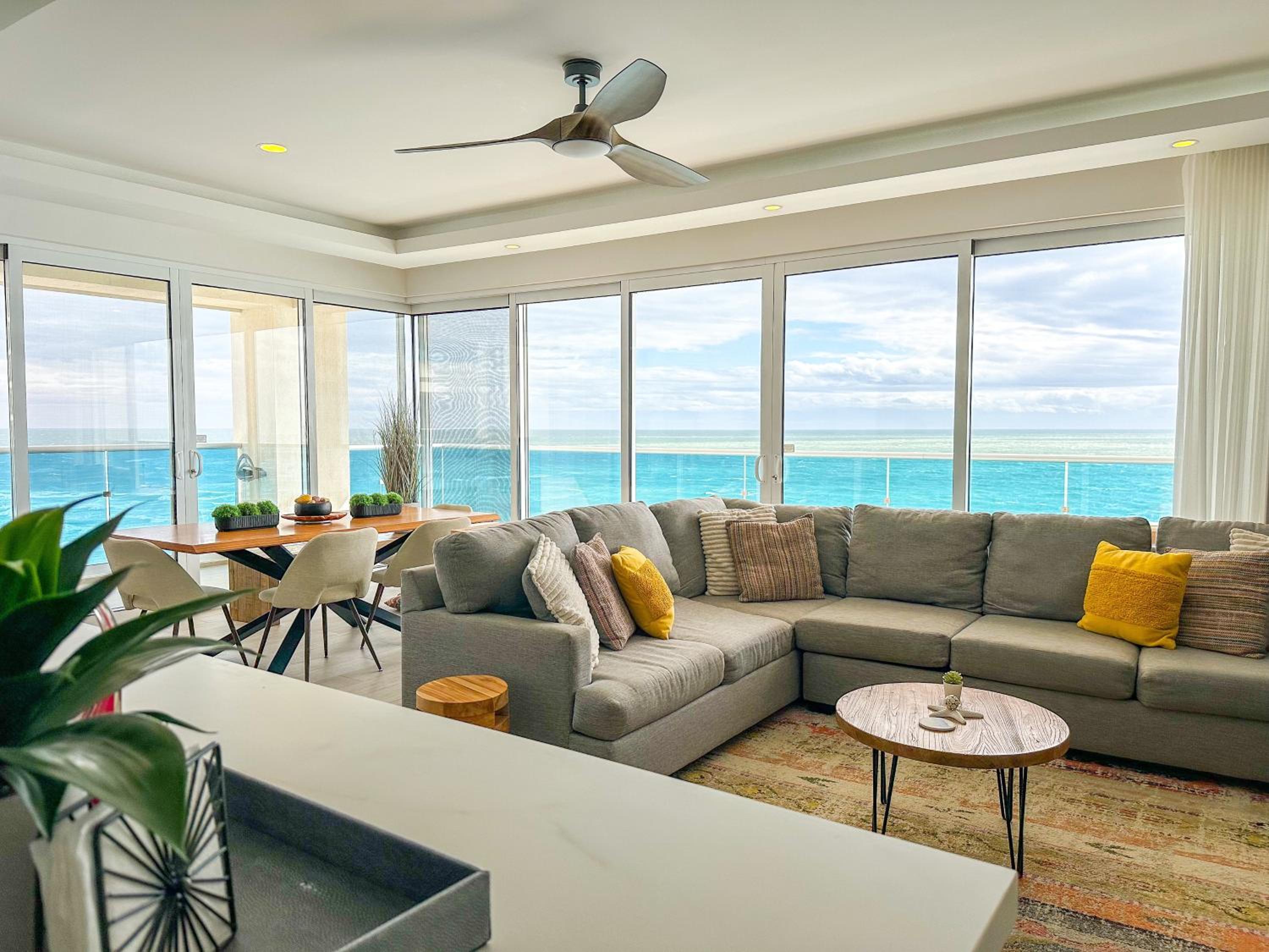 Stunning 2 bedroom Corner Beach Front Condominium Encantame C-1105