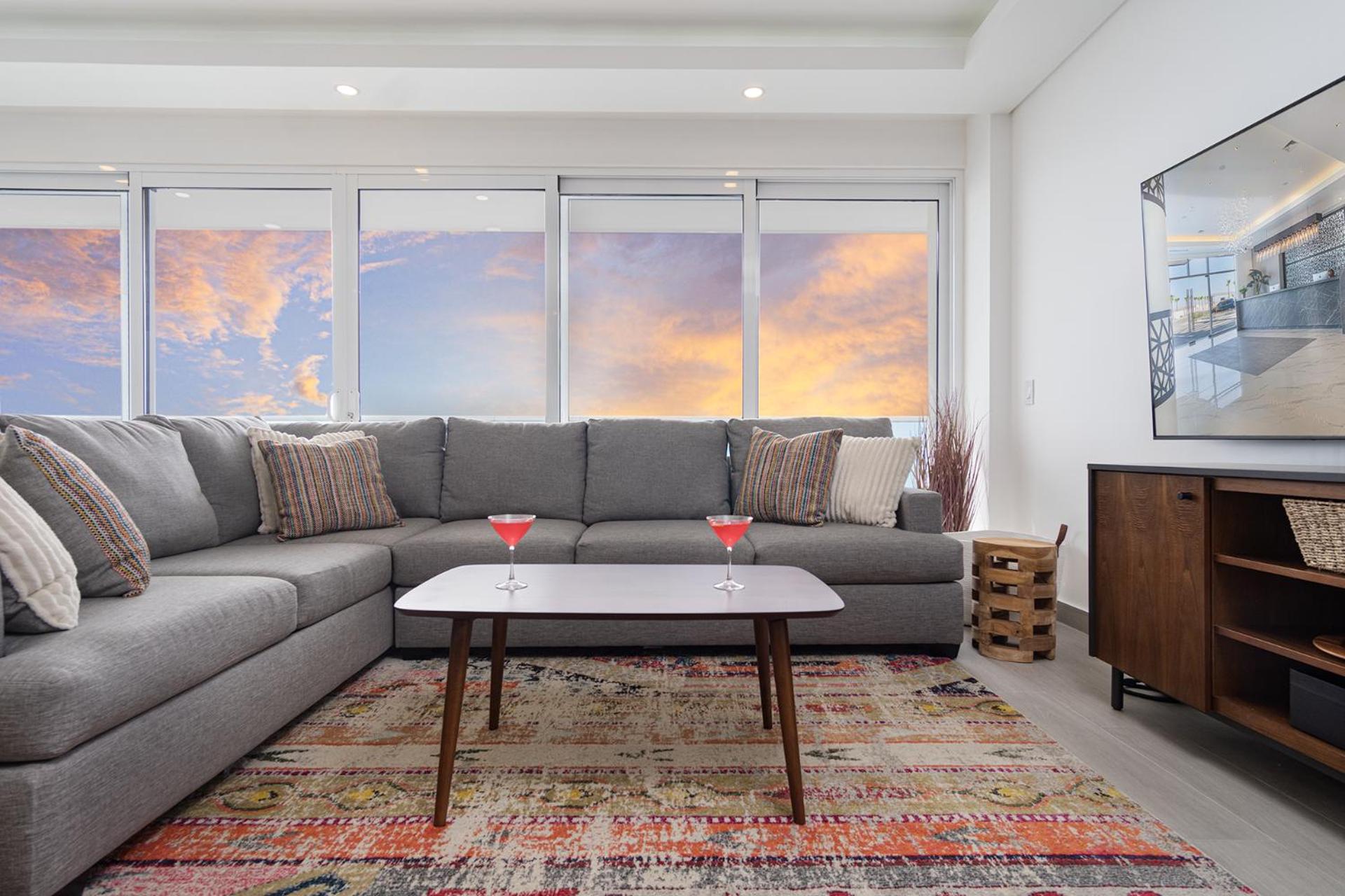 Stunning 2 bedroom Corner Beach Front Condominium Encantame C-1105