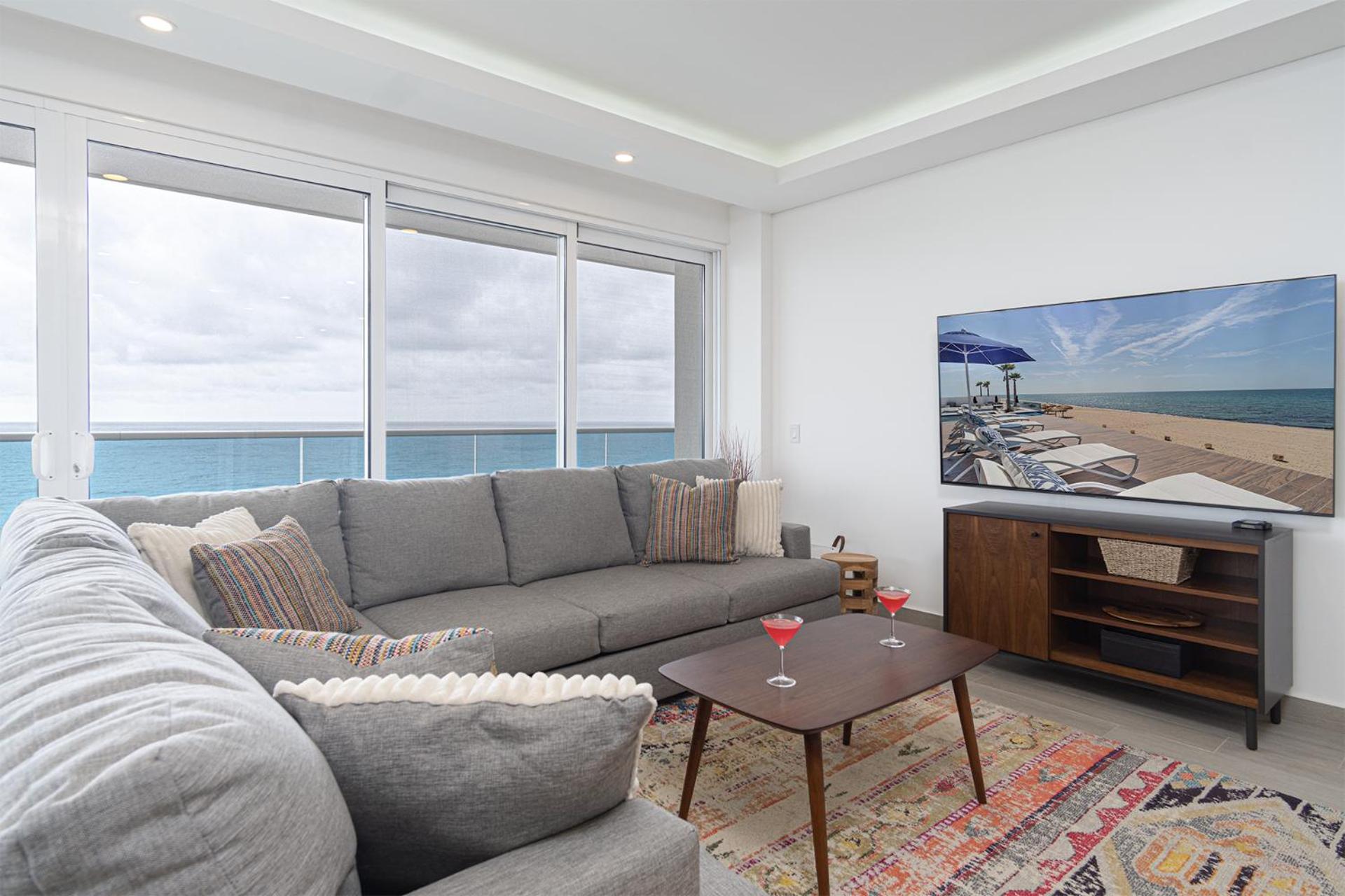 Stunning 2 bedroom Corner Beach Front Condominium Encantame C-1105