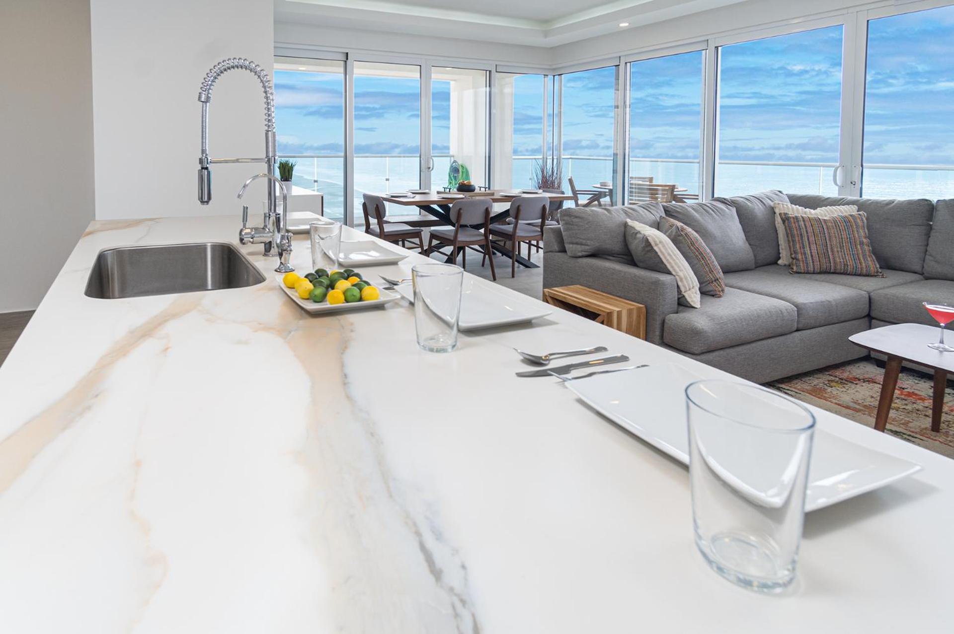 Stunning 2 bedroom Corner Beach Front Condominium Encantame C-1105