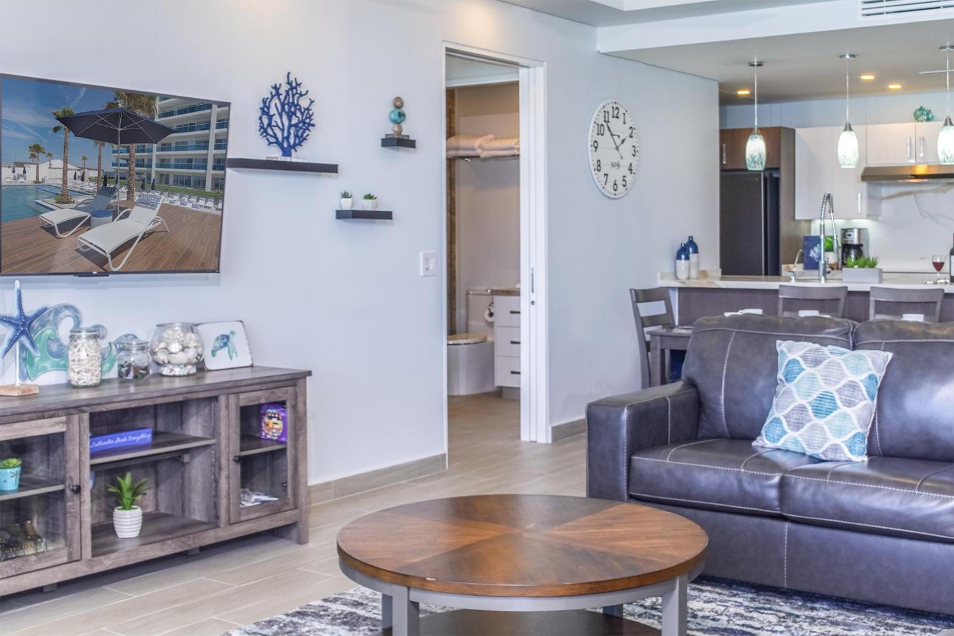 Relax in this modern ocean front condo Encantame E1404