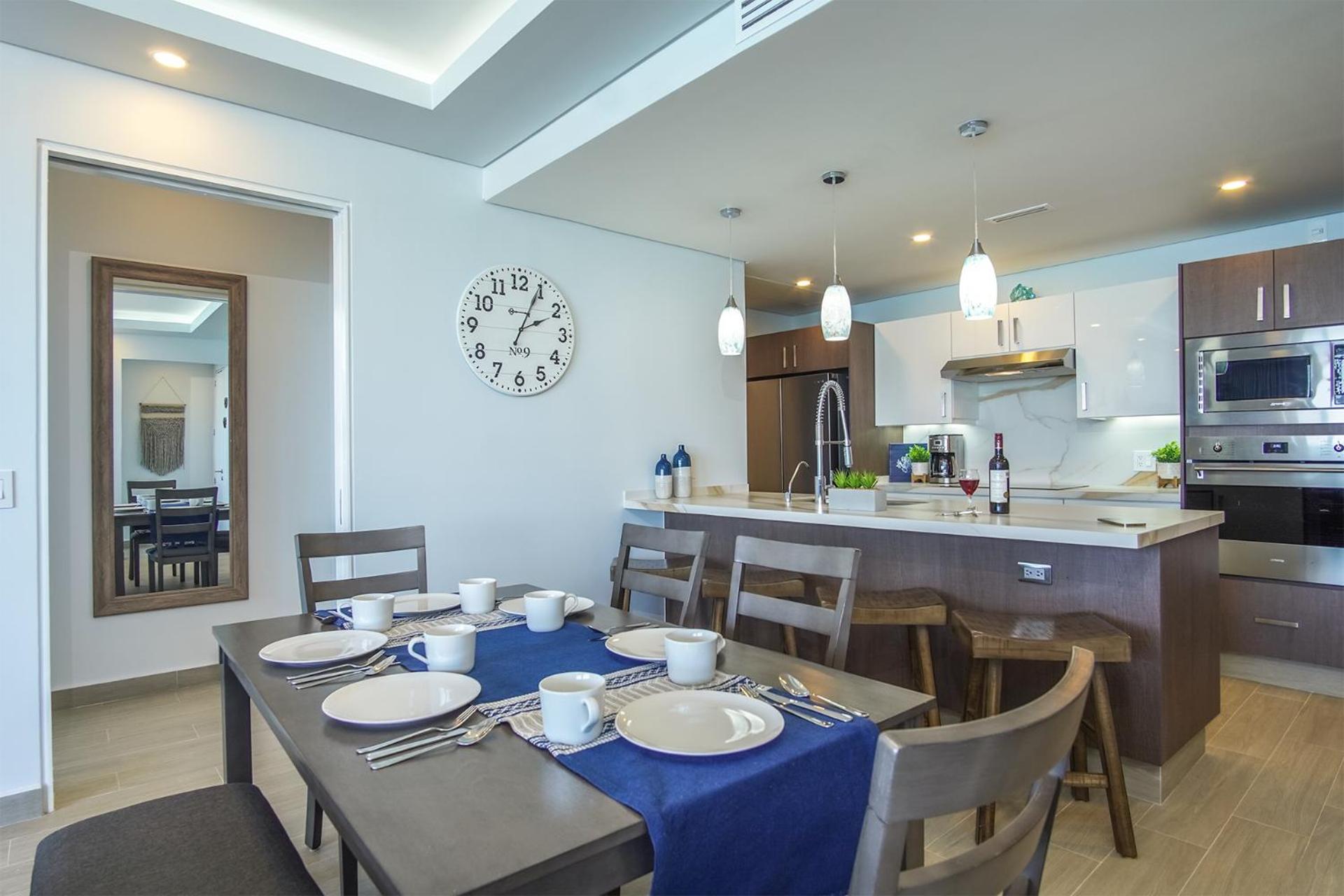 Relax in this modern ocean front condo Encantame E1404