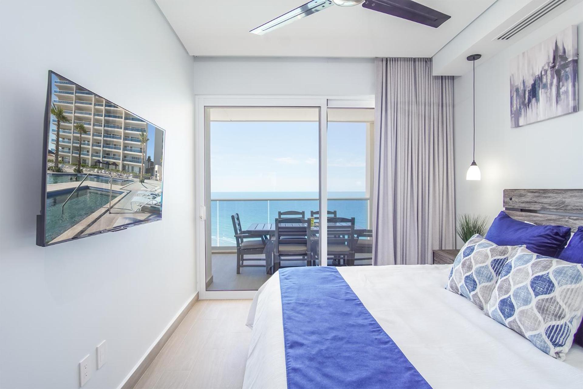 Relax in this modern ocean front condo Encantame E1404