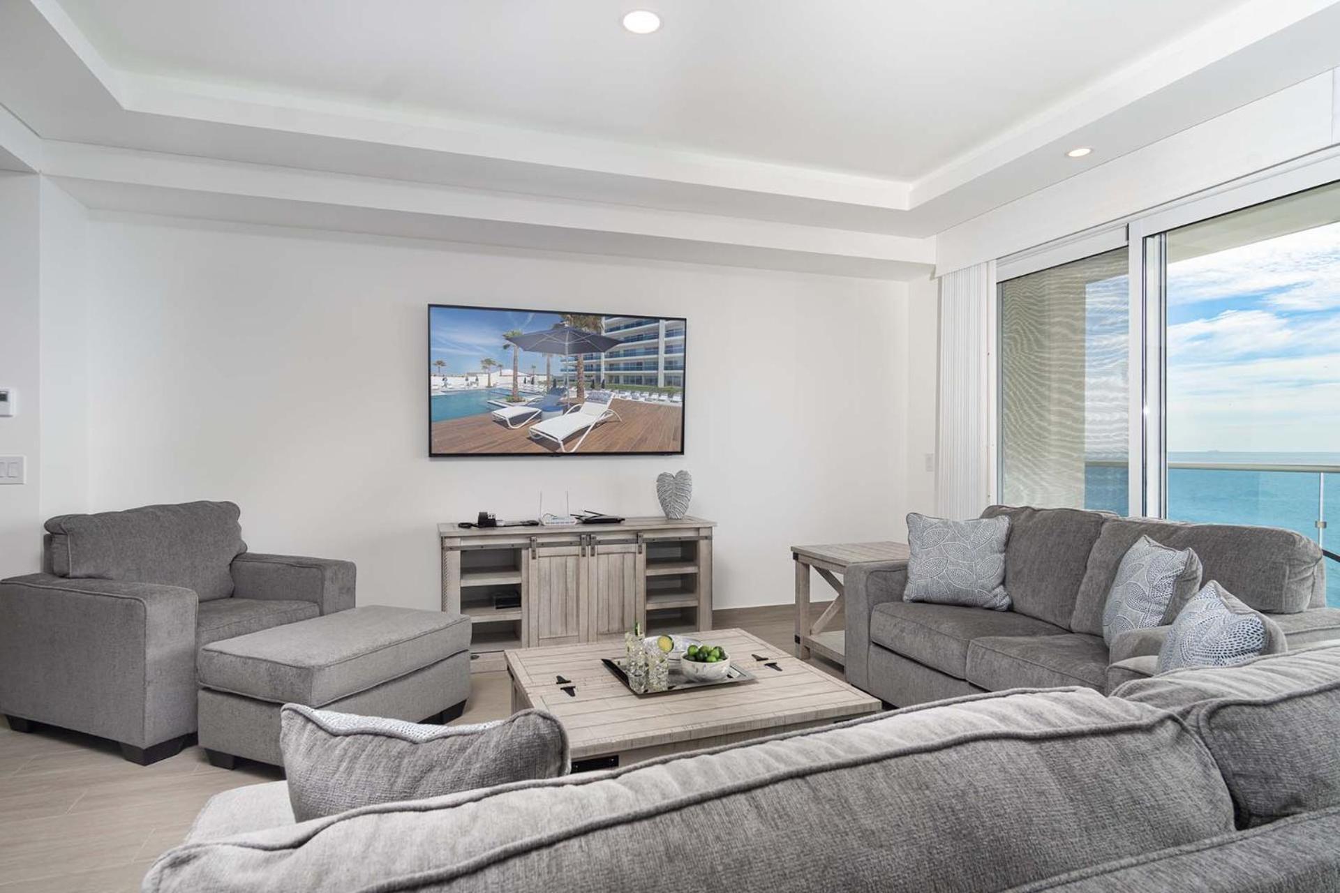 Family Paradise! 3 bedroom Corner Condominium Beach Front Encantame C-701