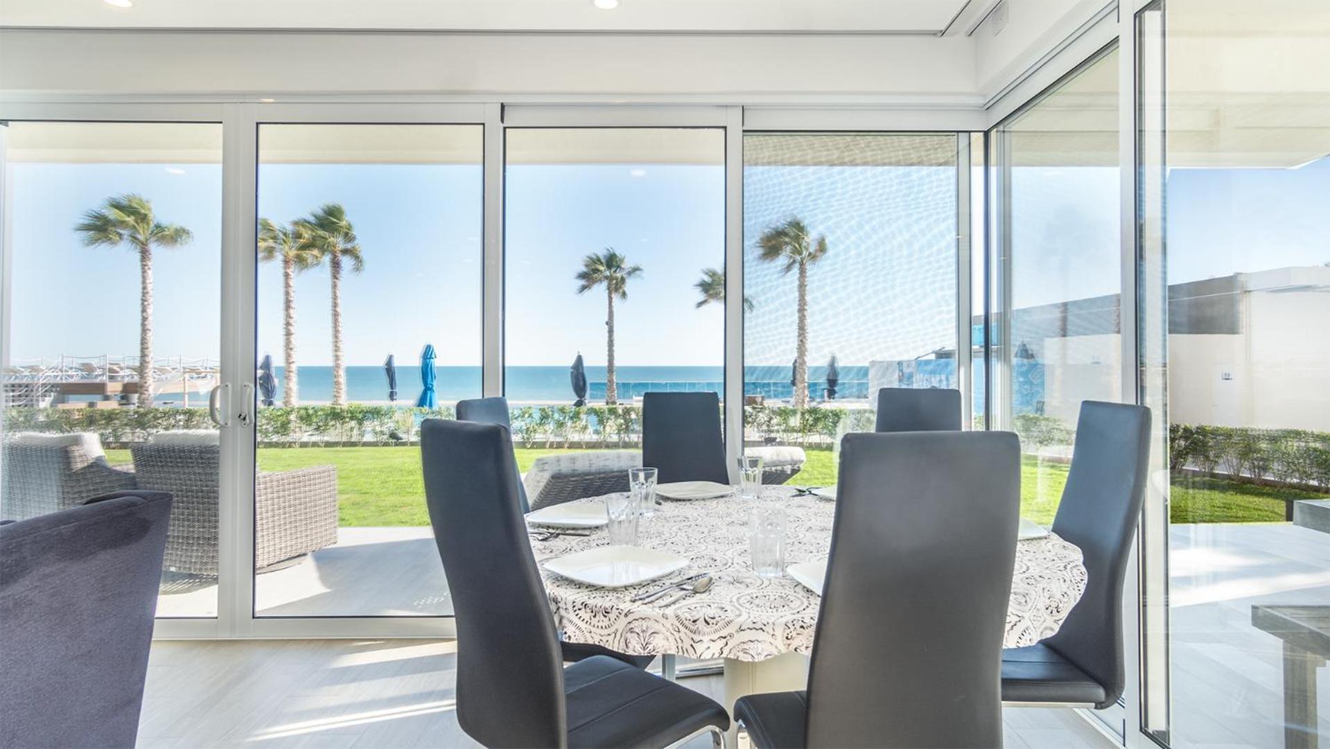 New and Amazing 3 bedroom Ground Floor Corner Beach Front Encantame C-101