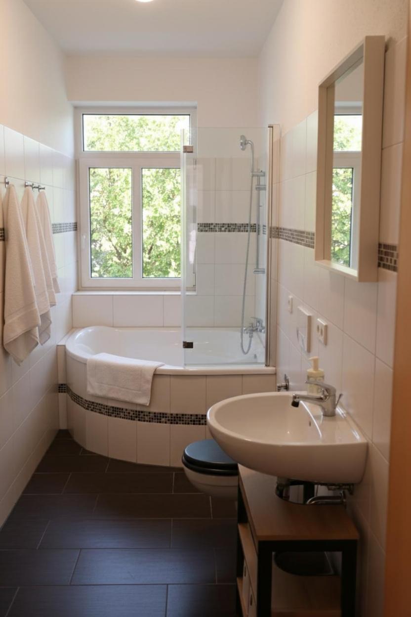 zentrales Apartment mit Fußbodenheizung im ruhigen Hinterhaus, JURA Kaffeevollautomat, Smart-TV, Privater Parkplatz, WIFI, Boxspringbetten