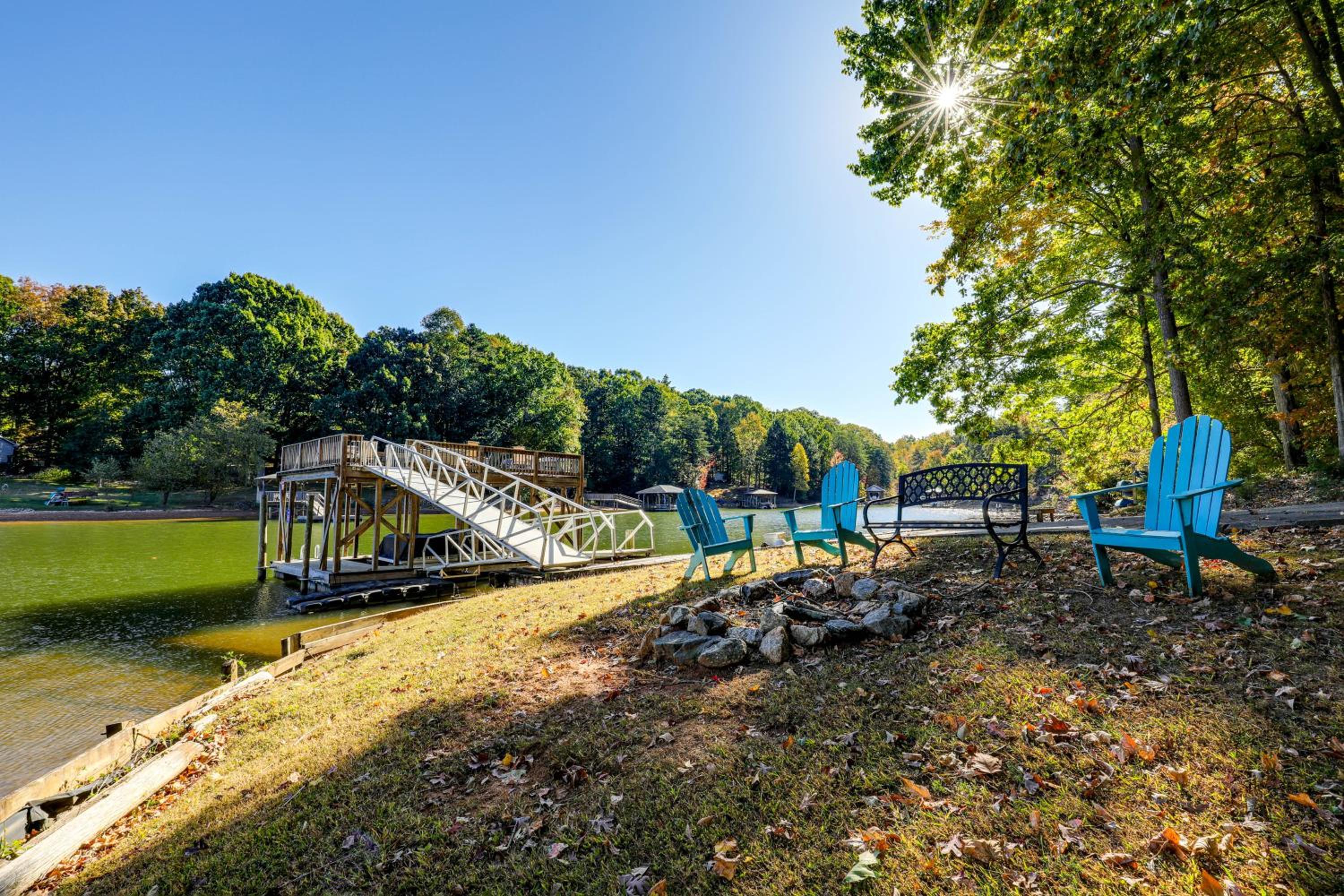 Dock, Views and Fire Pit Retreat on Lake Norman