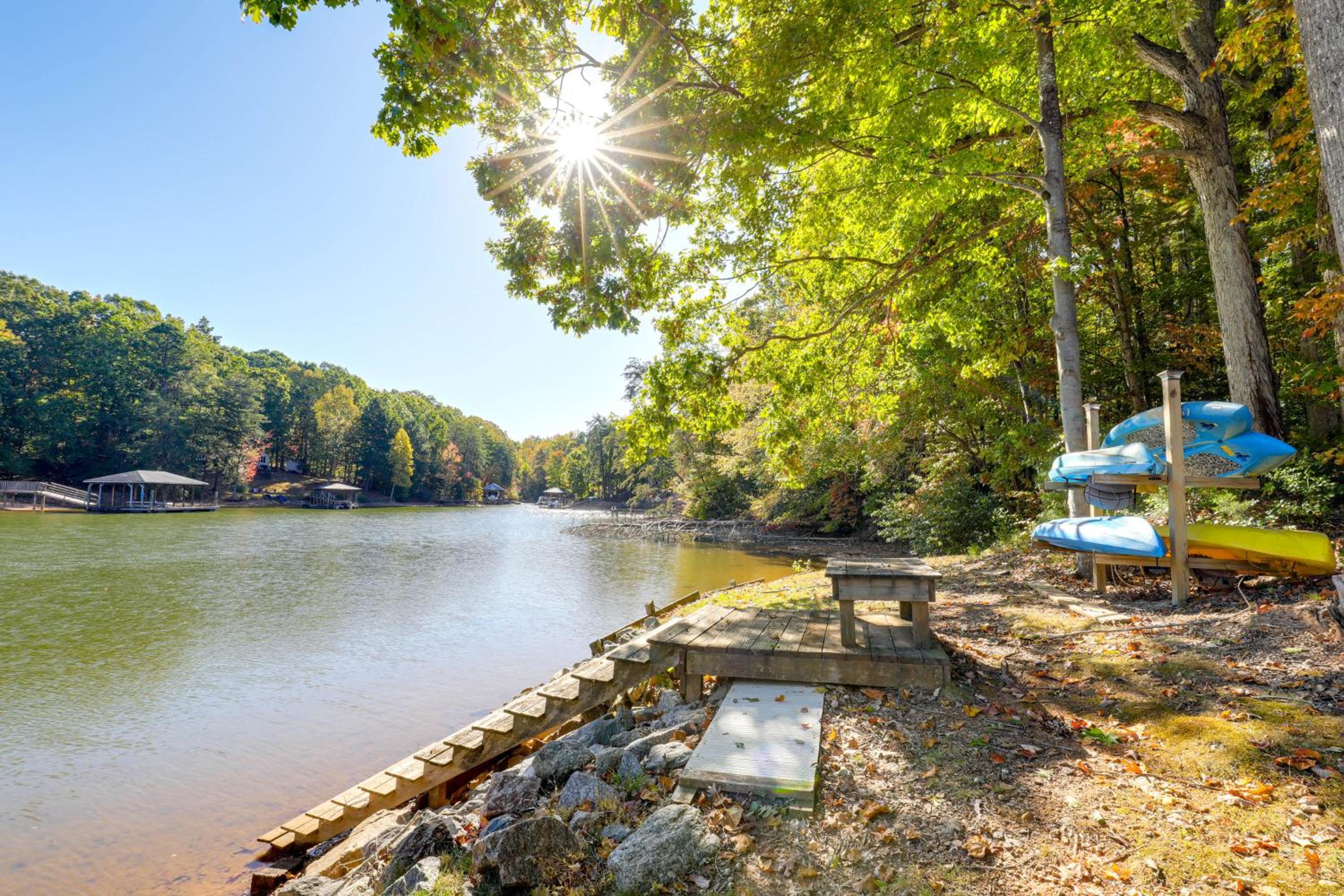 Dock, Views and Fire Pit Retreat on Lake Norman