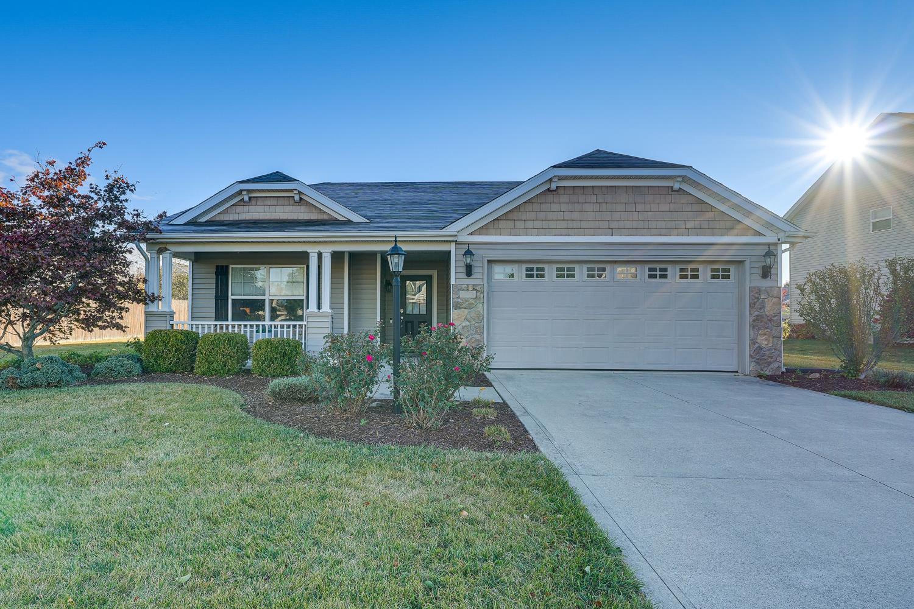 Private Yard and Pond Views Fort Wayne Family Home!