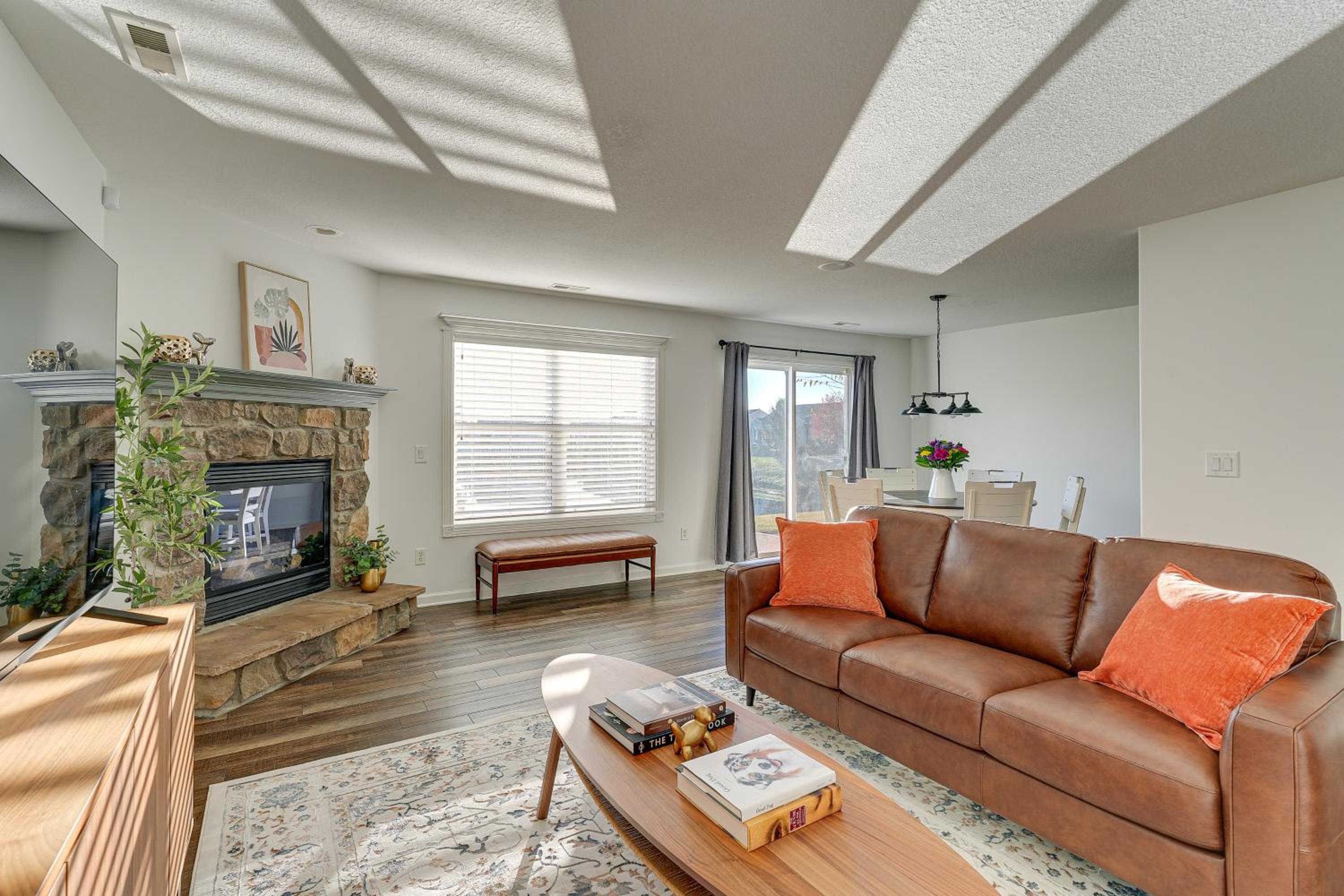 Private Yard and Pond Views Fort Wayne Family Home!