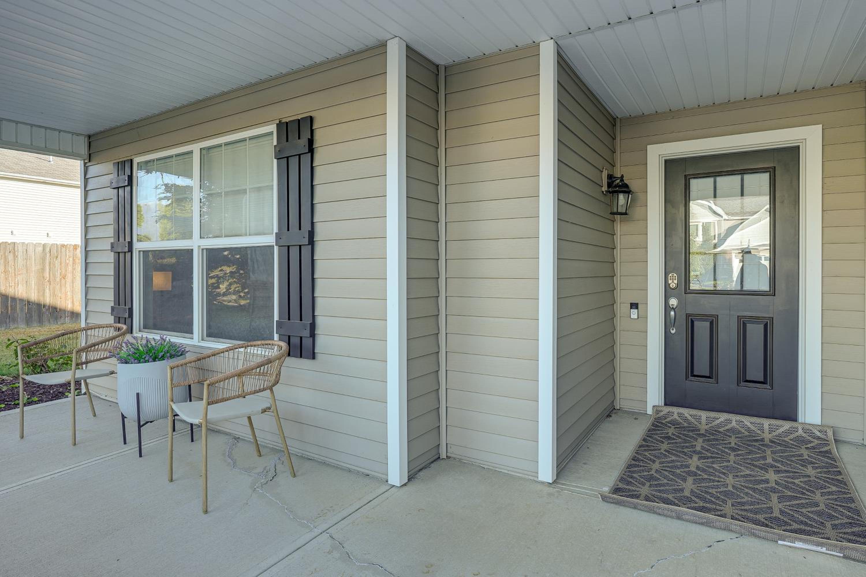 Private Yard and Pond Views Fort Wayne Family Home!