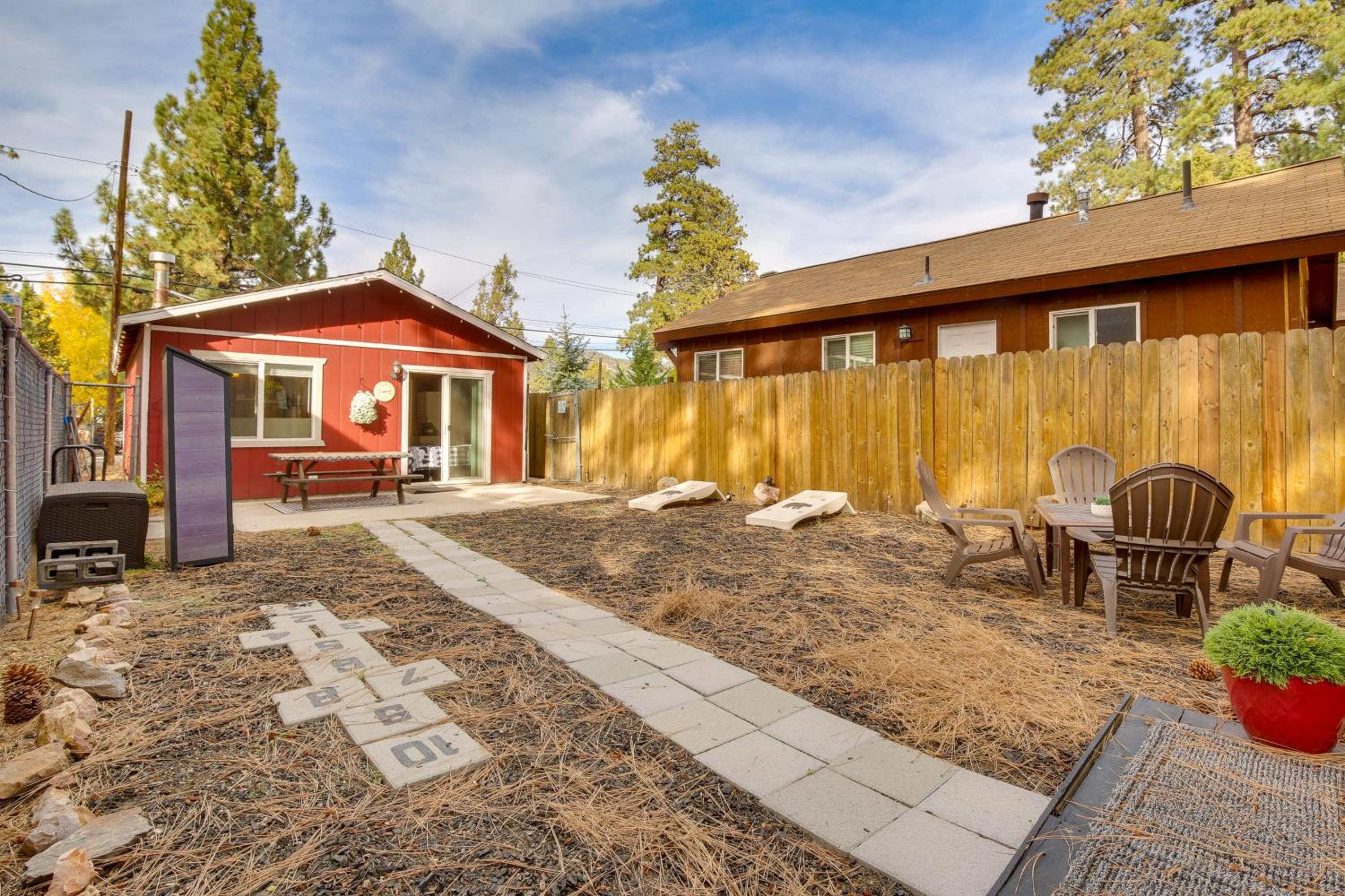 Big Bear Ski Hideaway! Cozy Cabin with Fenced Yard