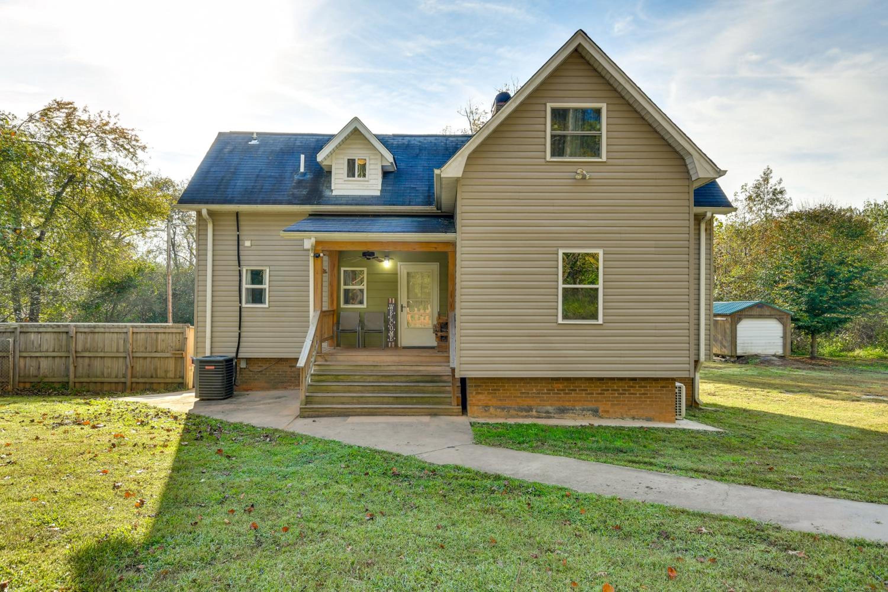 Blue Ridge Foothills Hideaway Near Lake James