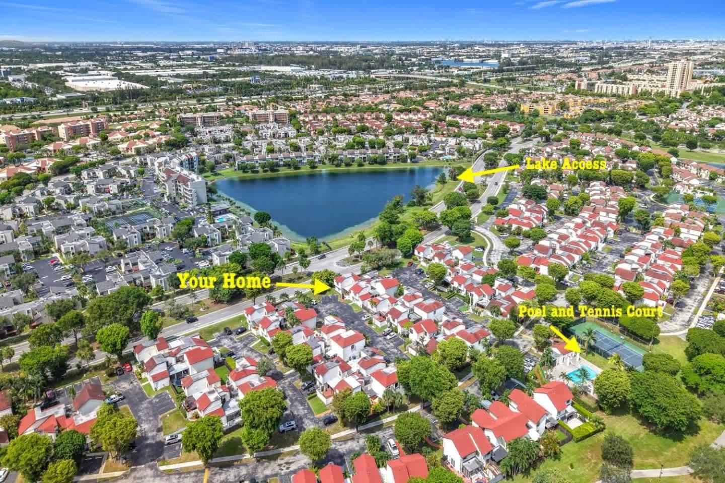 1BR in Shared Home Pool Tennis & Lake Miami
