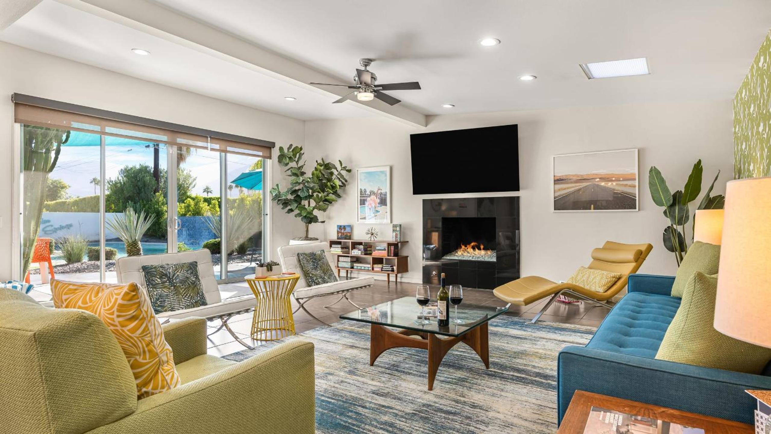 Vibrant Palm Springs Getaway w Pool BBQ Modern Design Taylor House by AvantStay