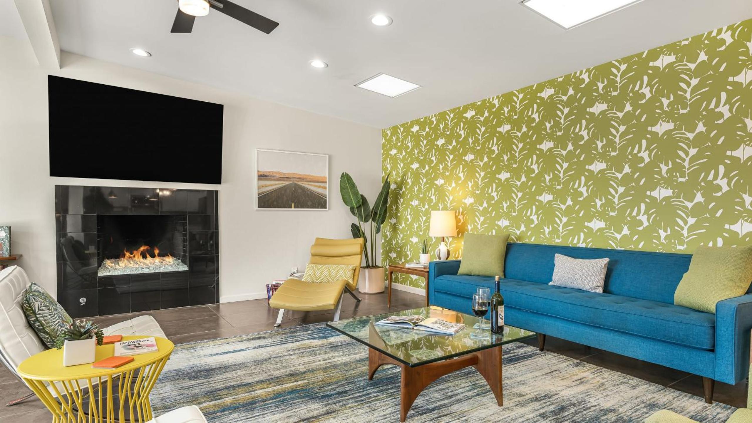 Vibrant Palm Springs Getaway w Pool BBQ Modern Design Taylor House by AvantStay
