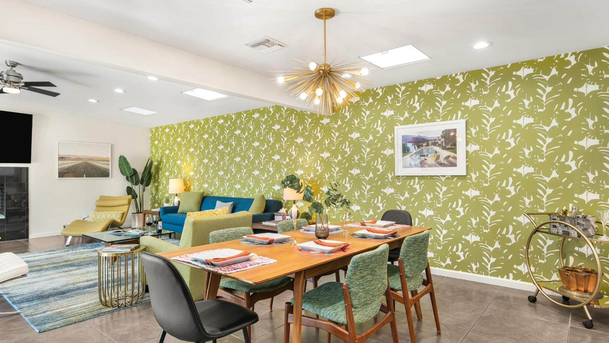 Vibrant Palm Springs Getaway w Pool BBQ Modern Design Taylor House by AvantStay
