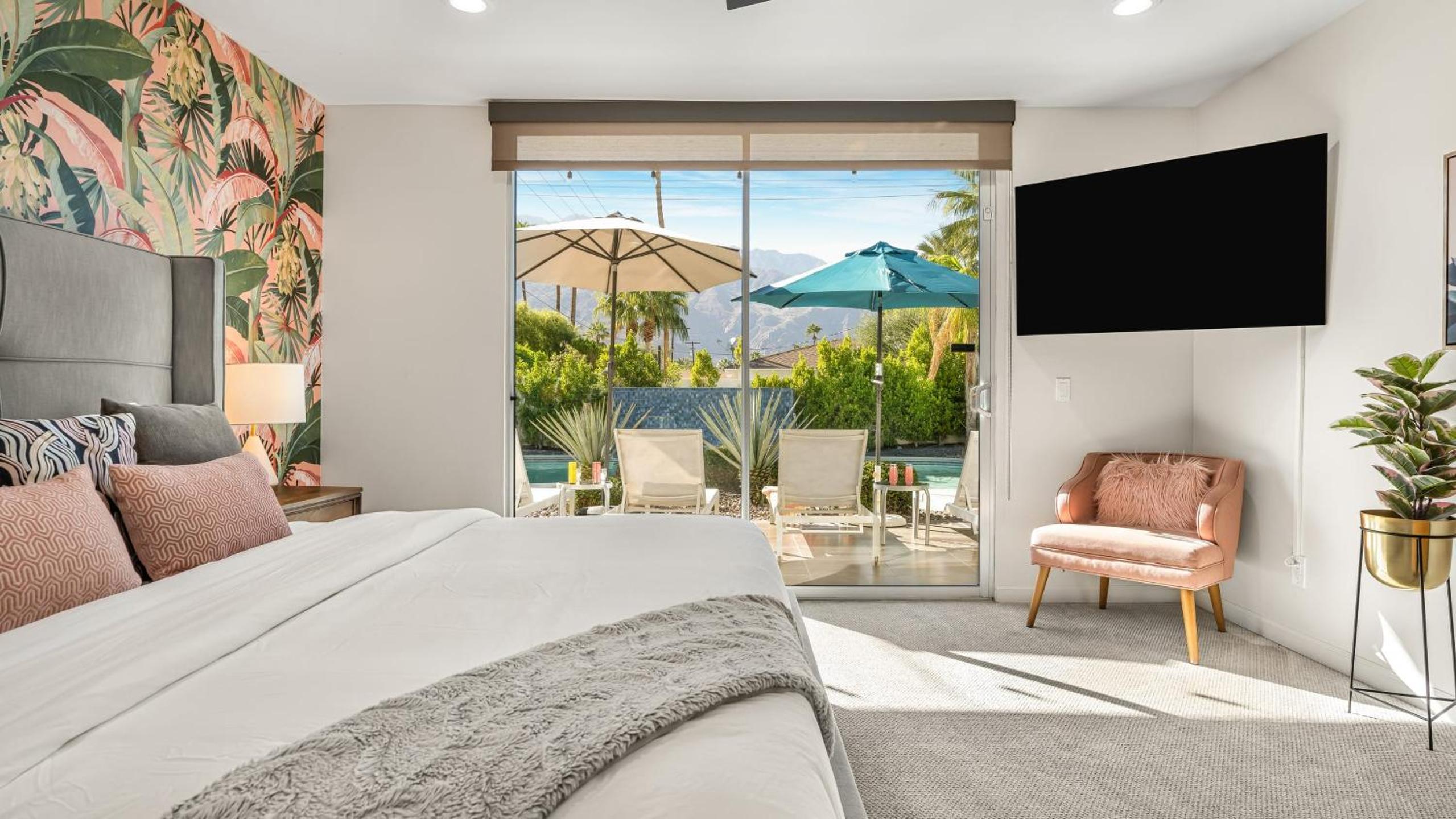 Vibrant Palm Springs Getaway w Pool BBQ Modern Design Taylor House by AvantStay