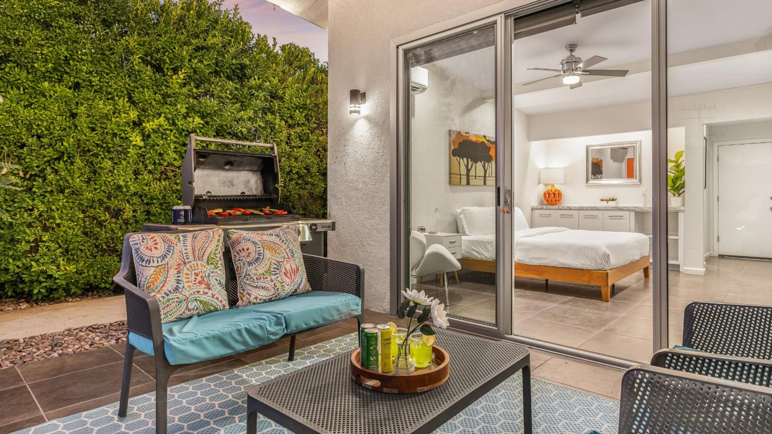 Vibrant Palm Springs Getaway w Pool BBQ Modern Design Taylor House by AvantStay