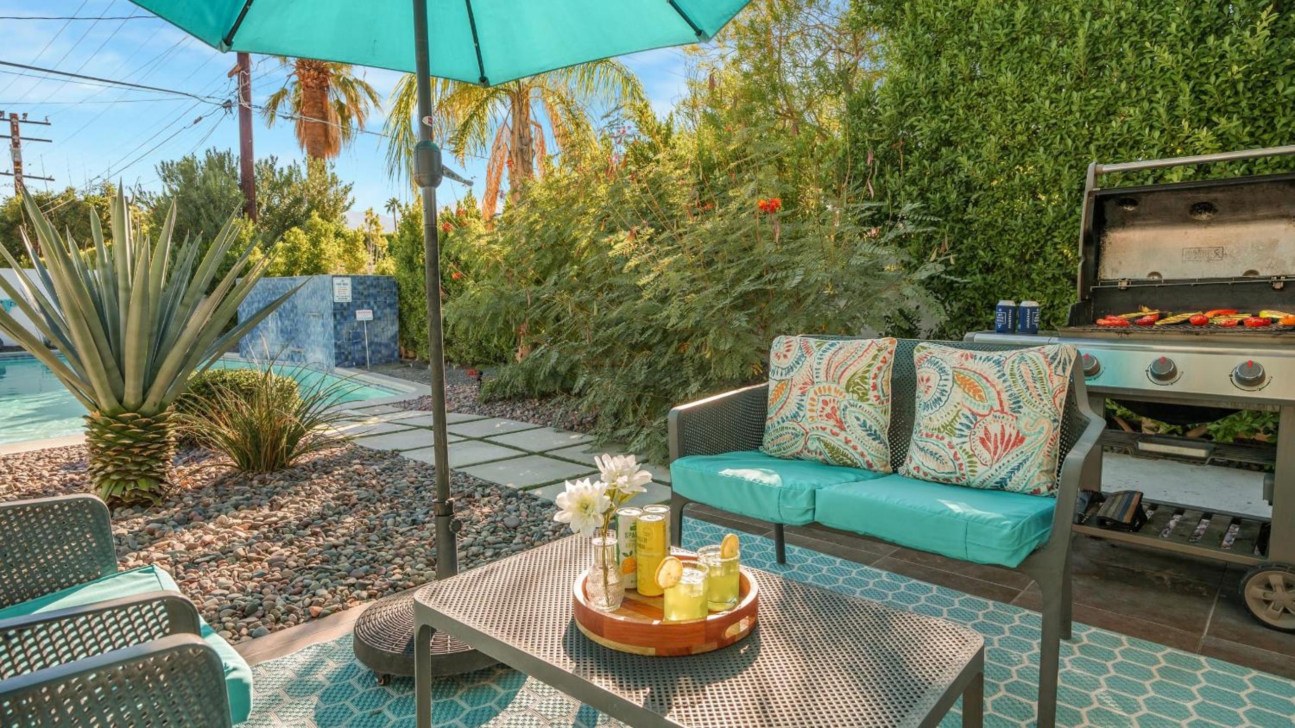 Vibrant Palm Springs Getaway w Pool BBQ Modern Design Taylor House by AvantStay