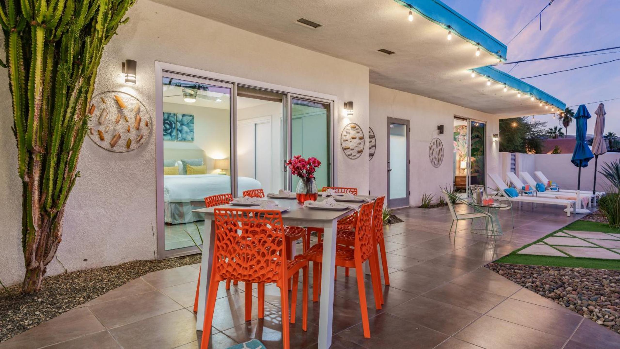 Vibrant Palm Springs Getaway w Pool BBQ Modern Design Taylor House by AvantStay
