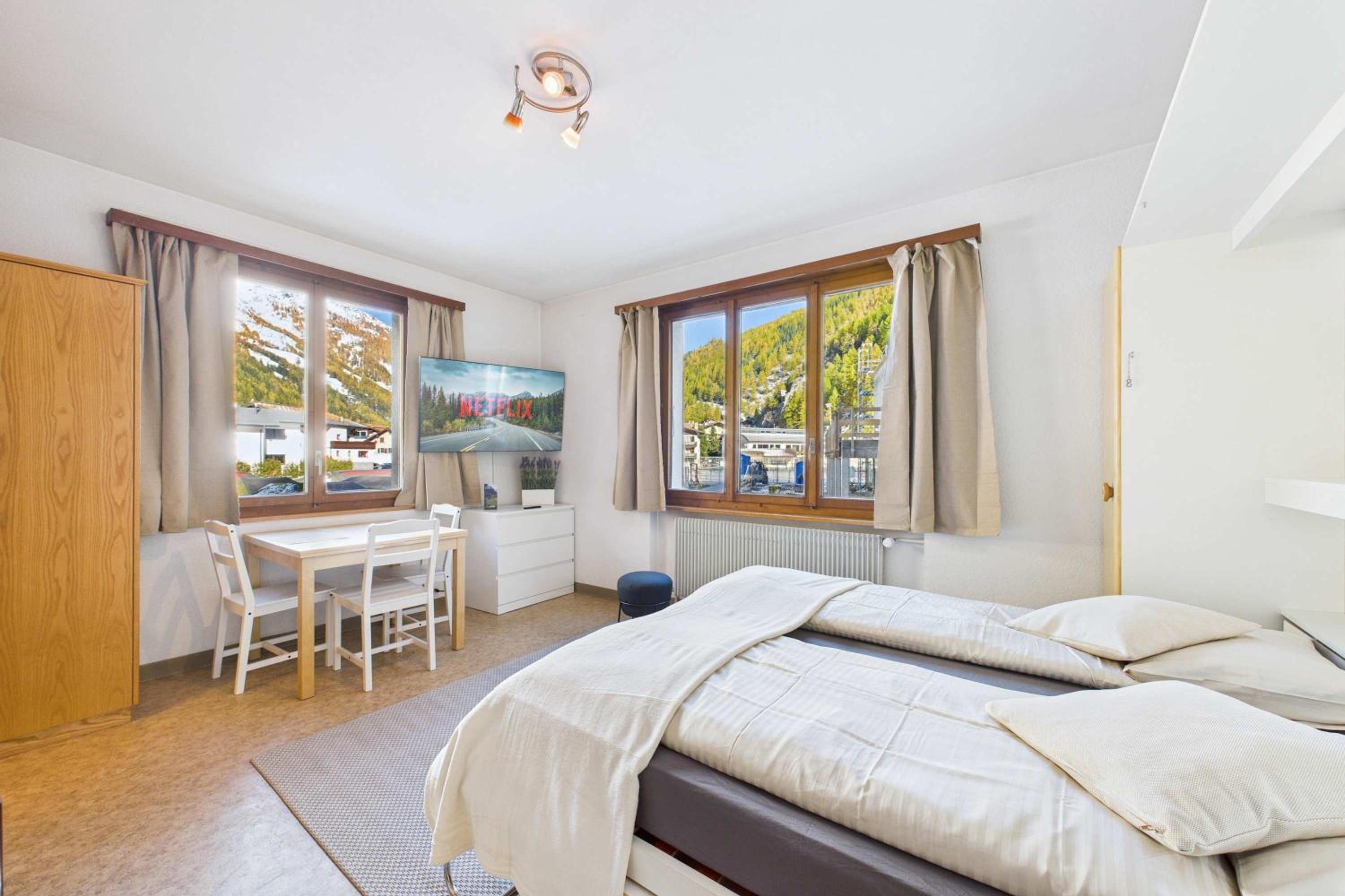 Studio in Saas-Grund quiet and centrally located