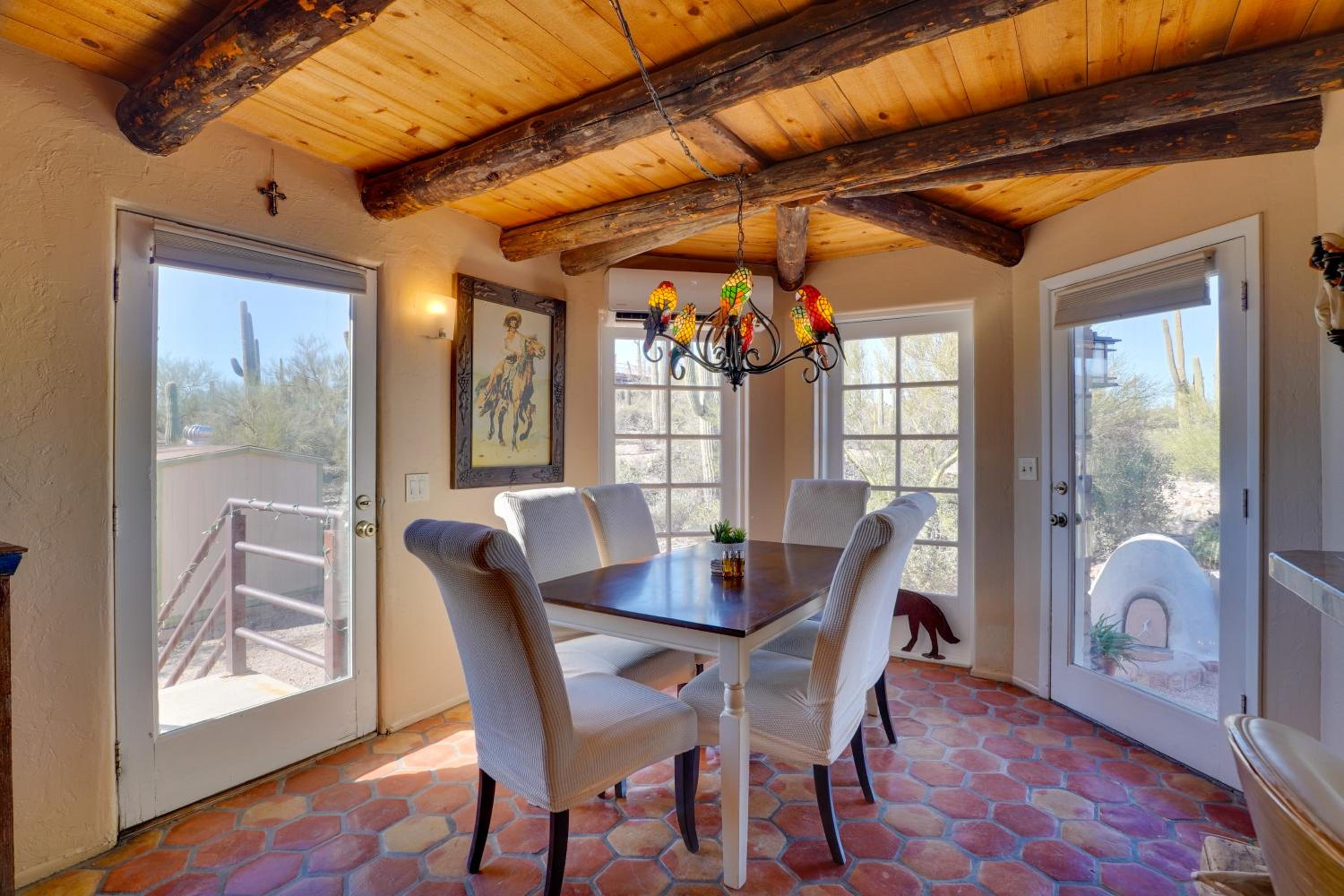 Pool and Stunning Mtn Views! Eclectic Tucson Home