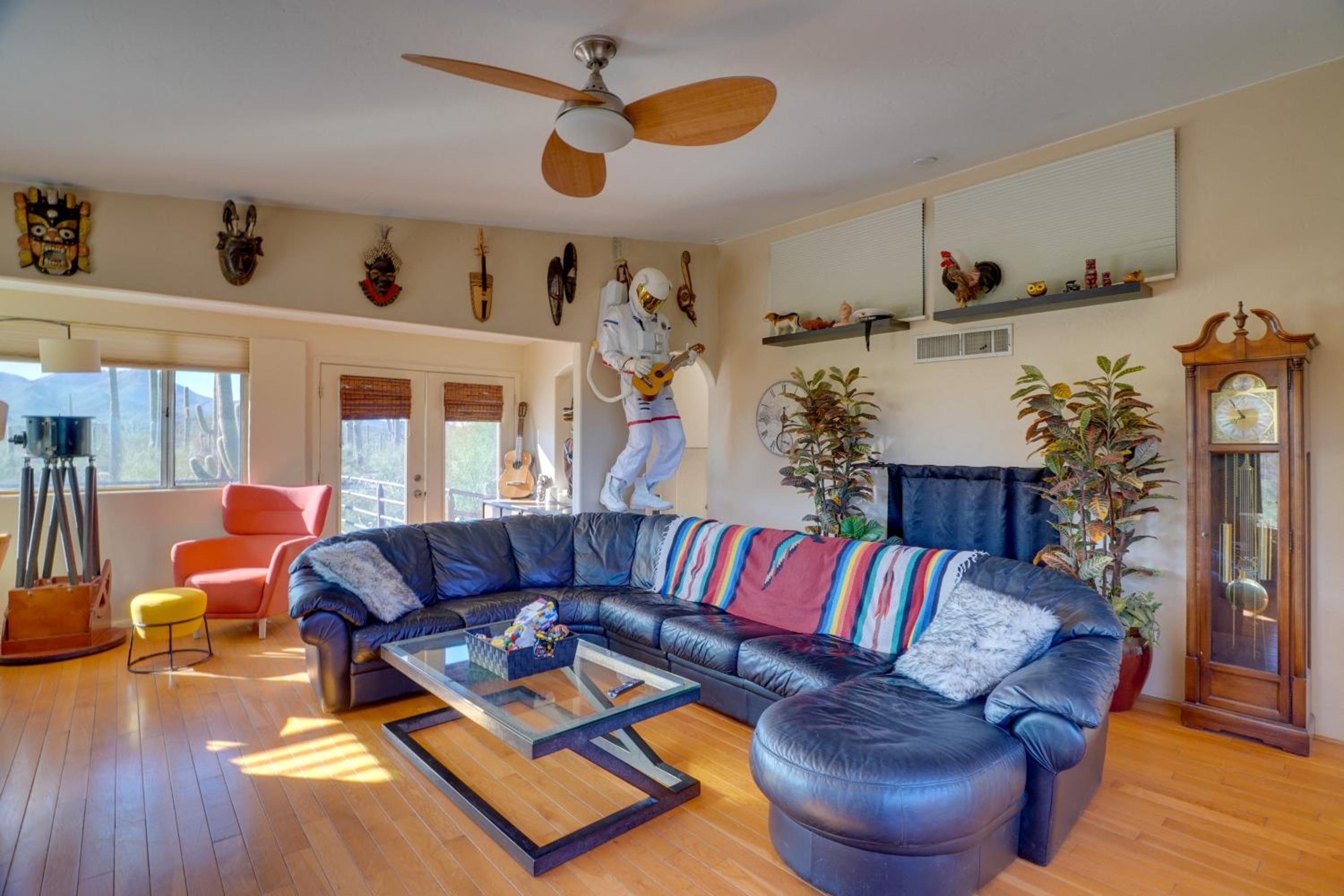 Pool and Stunning Mtn Views! Eclectic Tucson Home