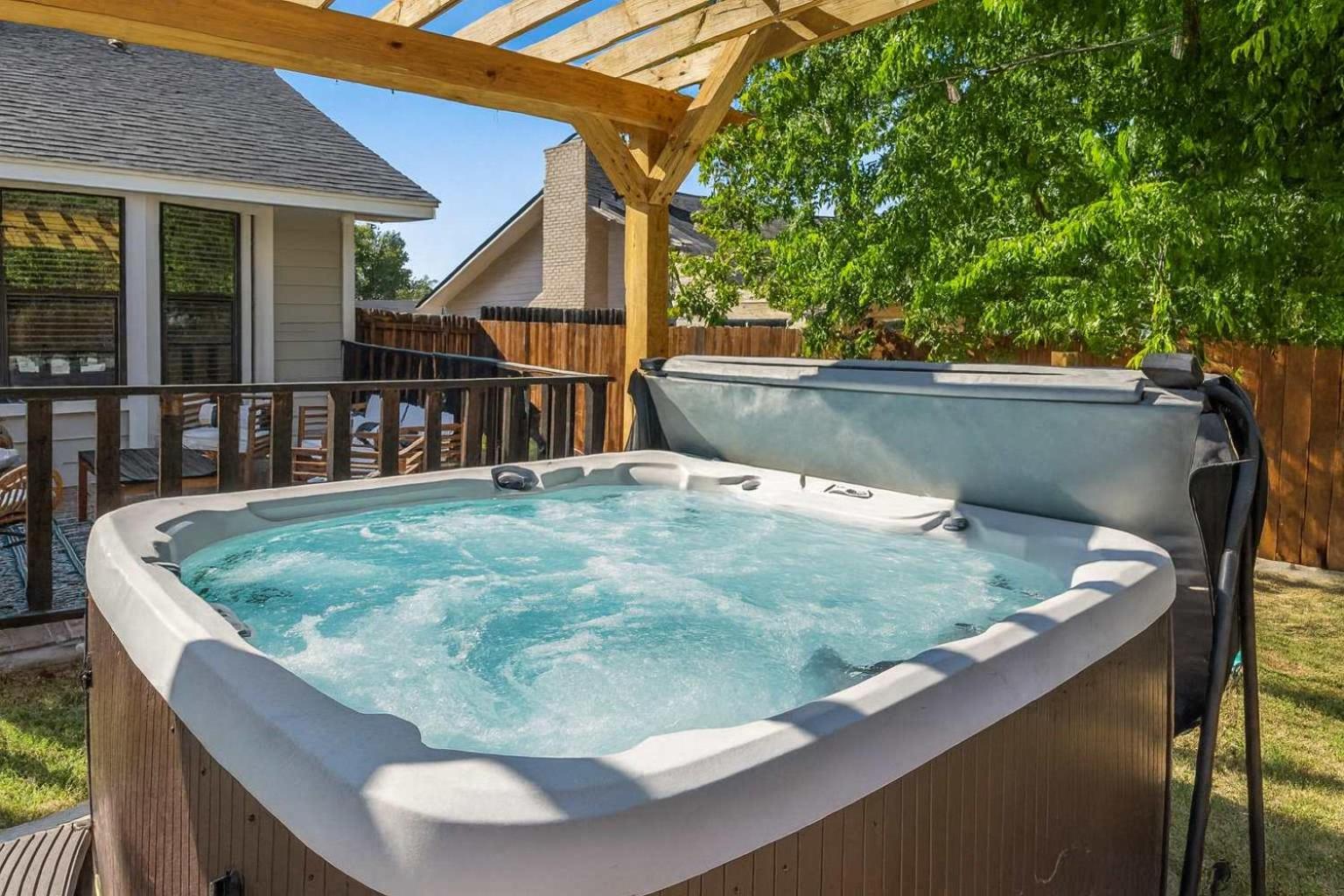 Poolside Paradise Game Room Fire Pit Hot Tub