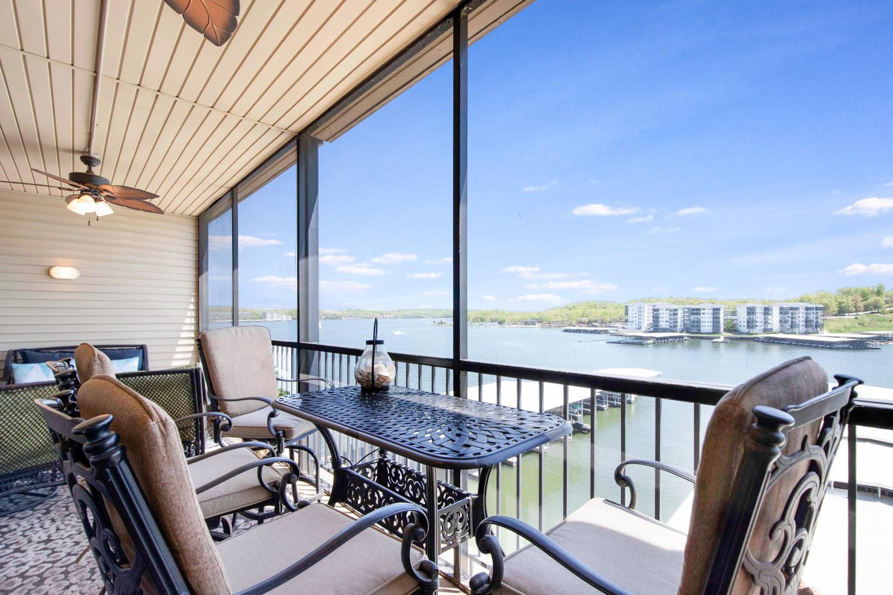 Amazing Main Channel Views with Screened Balcony