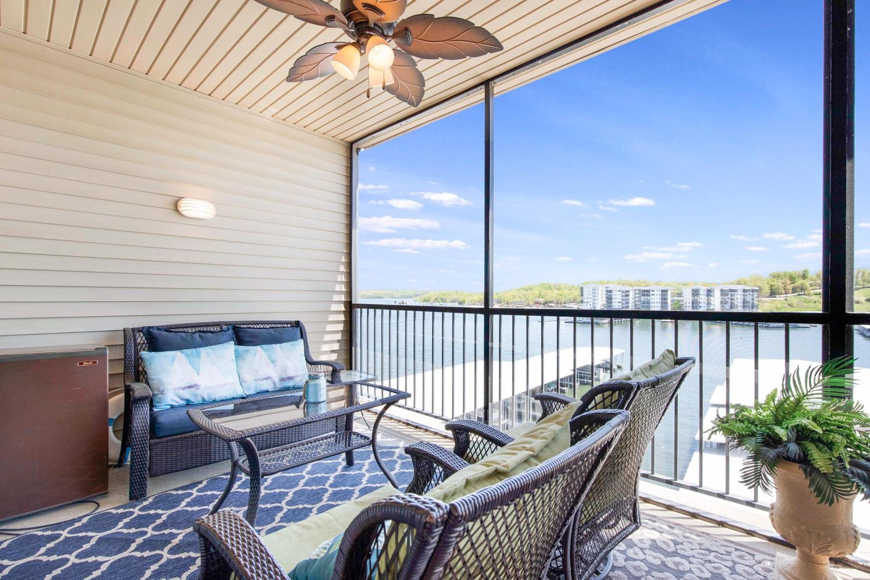 Amazing Main Channel Views with Screened Balcony