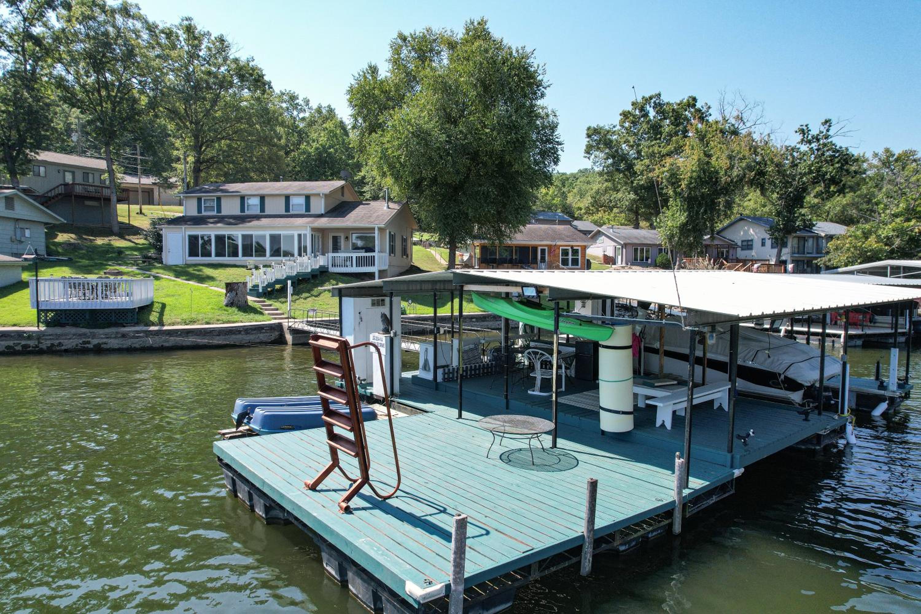 Amazing Dock Fishing with Swim Area & Gentle Lot