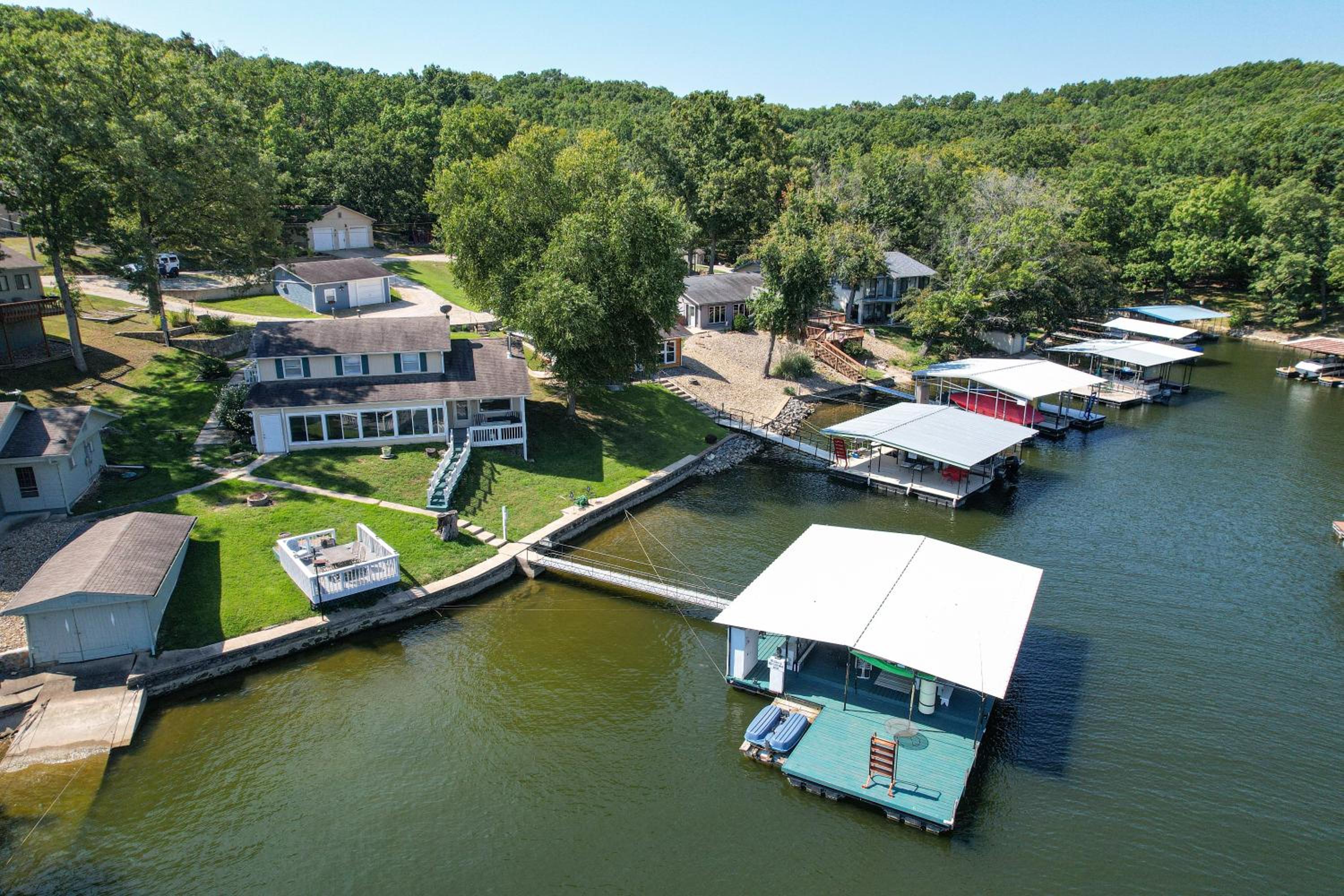 Amazing Dock Fishing with Swim Area & Gentle Lot