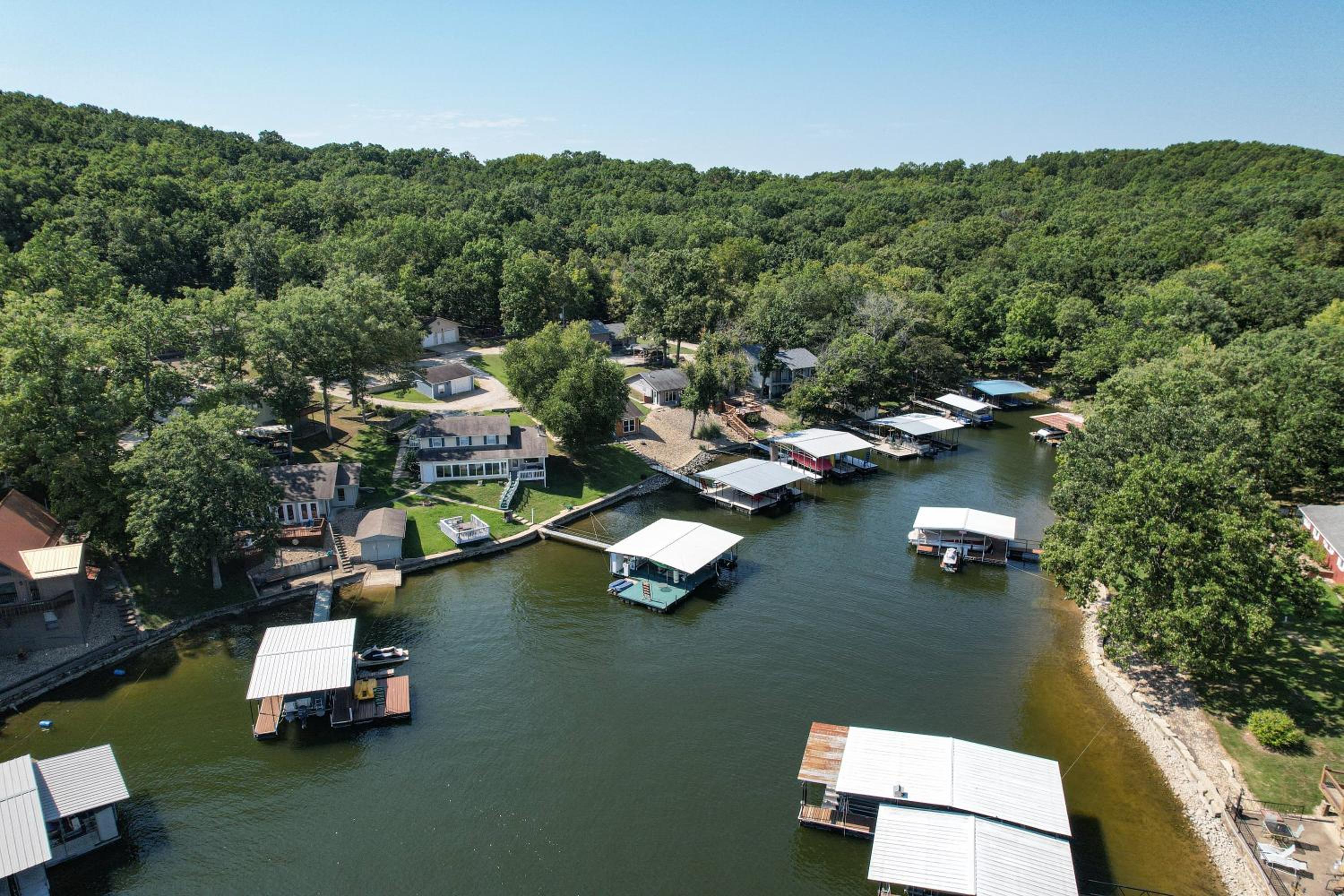Amazing Dock Fishing with Swim Area & Gentle Lot