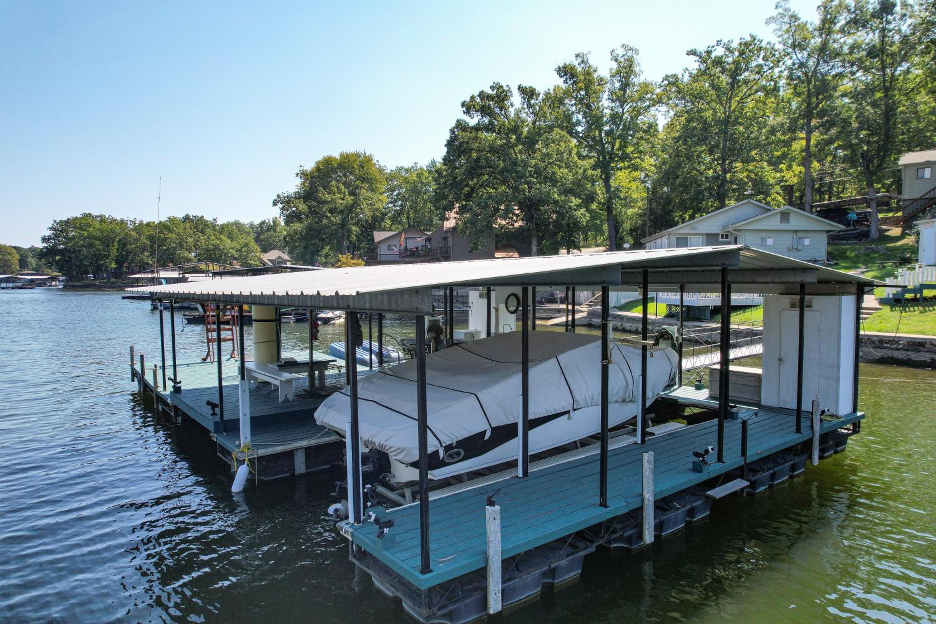 Amazing Dock Fishing with Swim Area & Gentle Lot