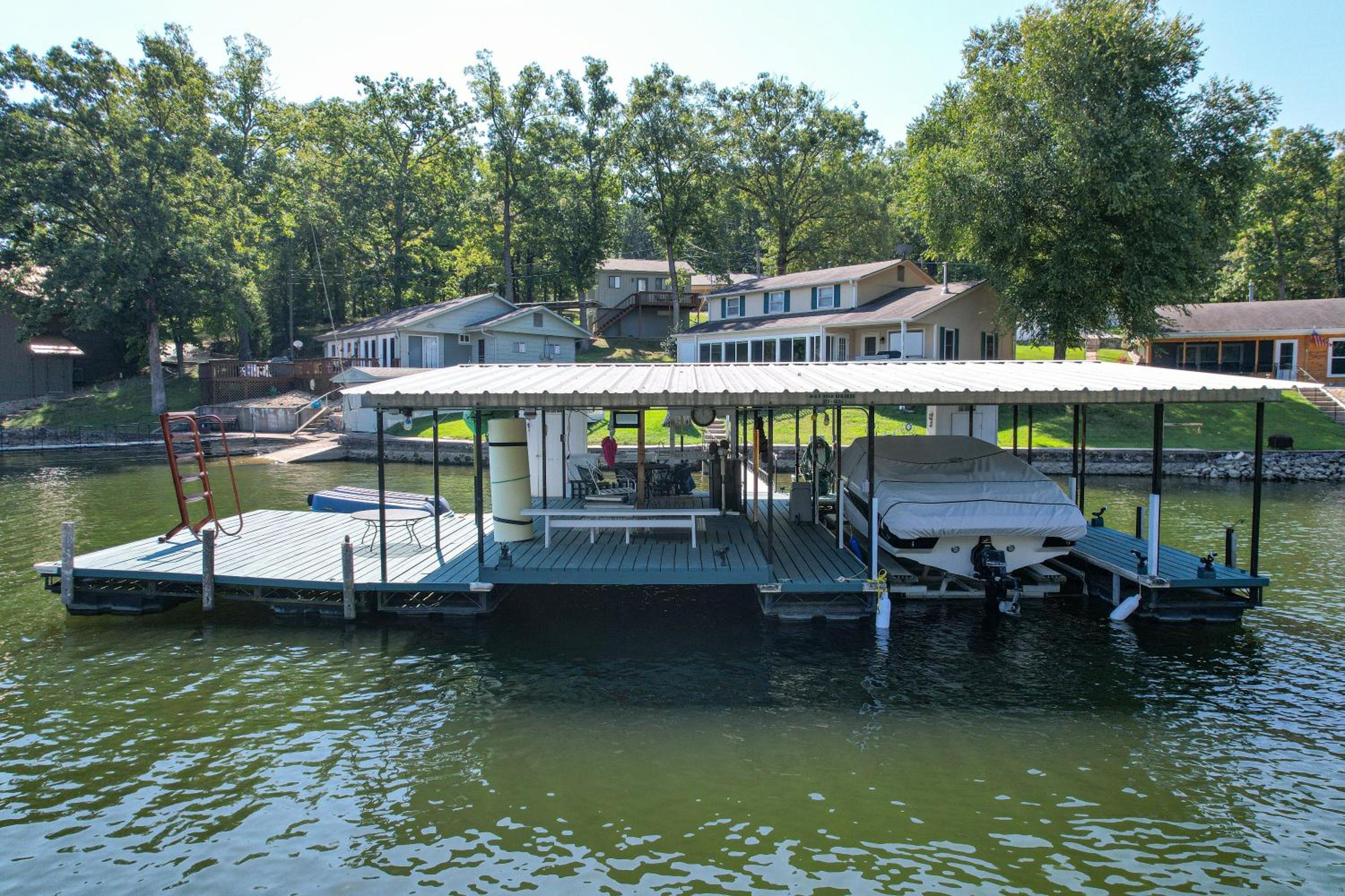 Amazing Dock Fishing with Swim Area & Gentle Lot