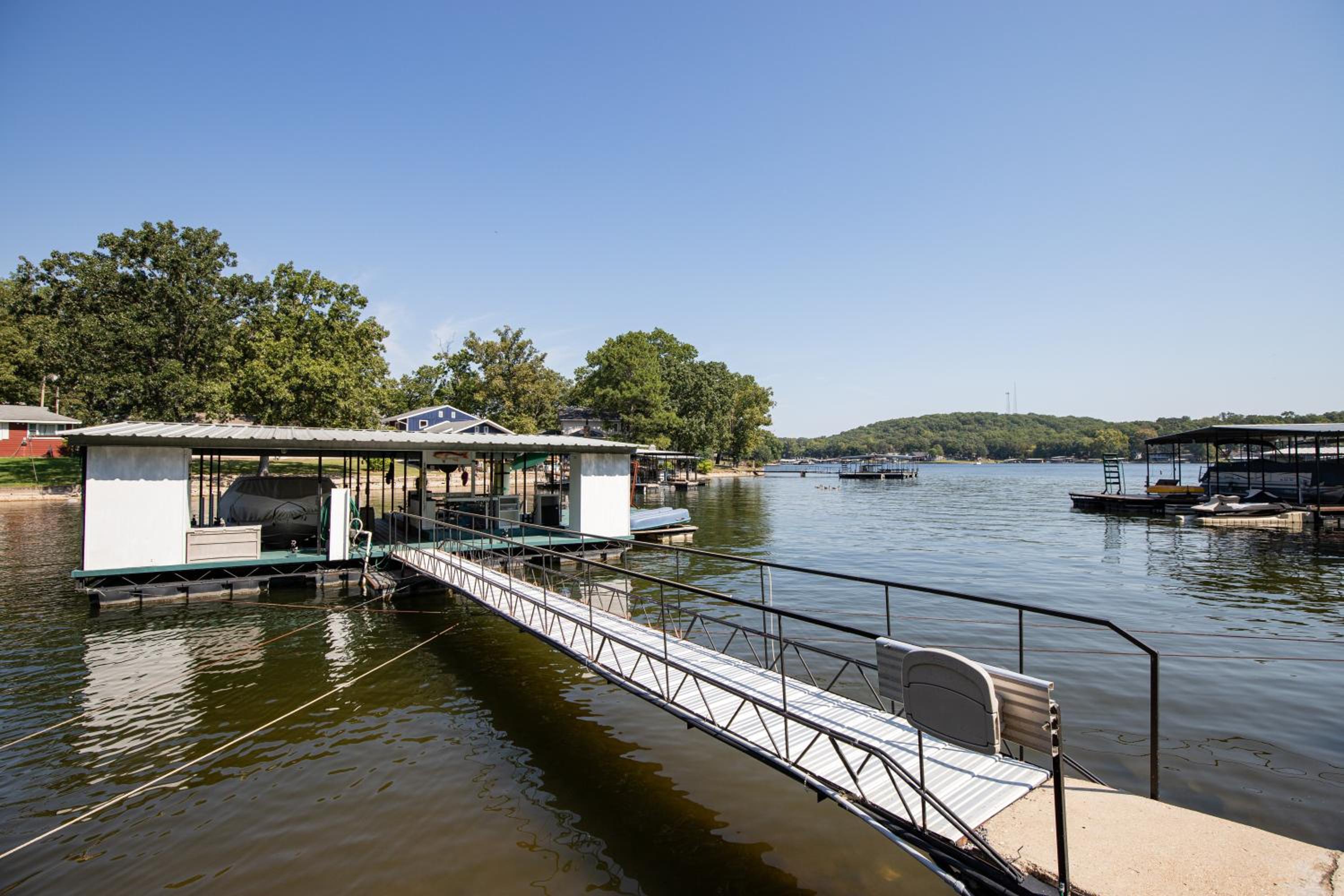 Amazing Dock Fishing with Swim Area & Gentle Lot