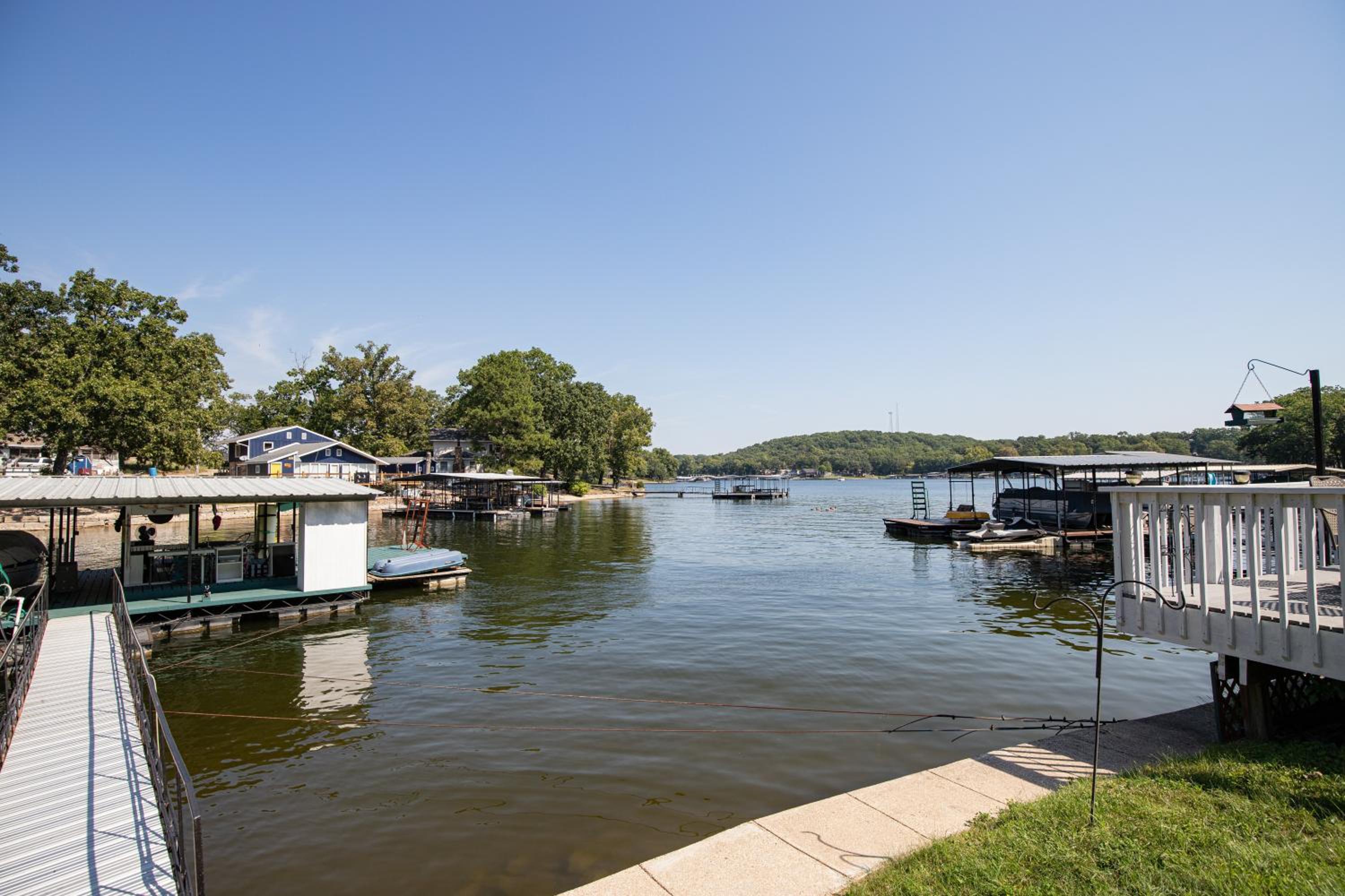 Amazing Dock Fishing with Swim Area & Gentle Lot