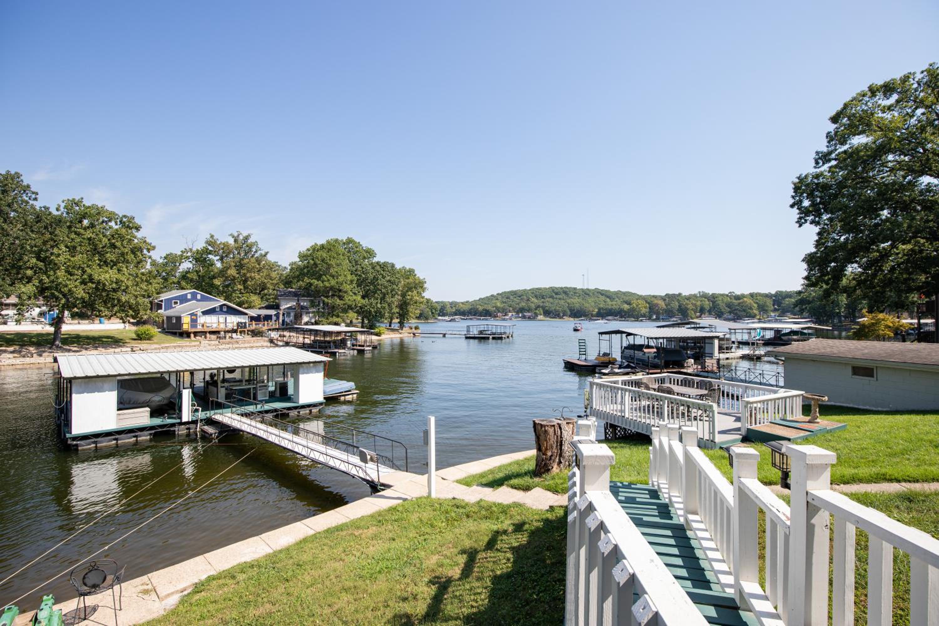 Amazing Dock Fishing with Swim Area & Gentle Lot