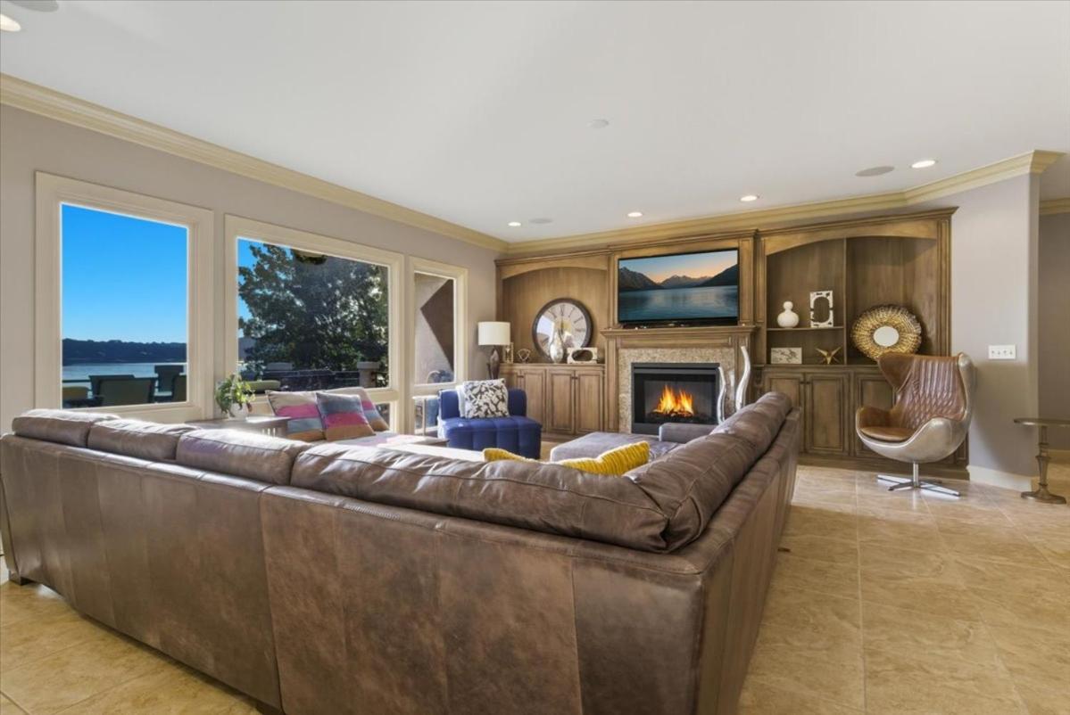Luxury Lakefront Escape w/ Heated Pool, Hot Tub & Theater