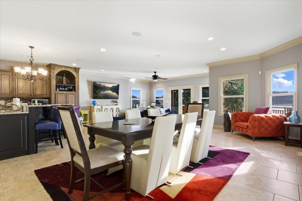 Luxury Lakefront Escape w/ Heated Pool, Hot Tub & Theater